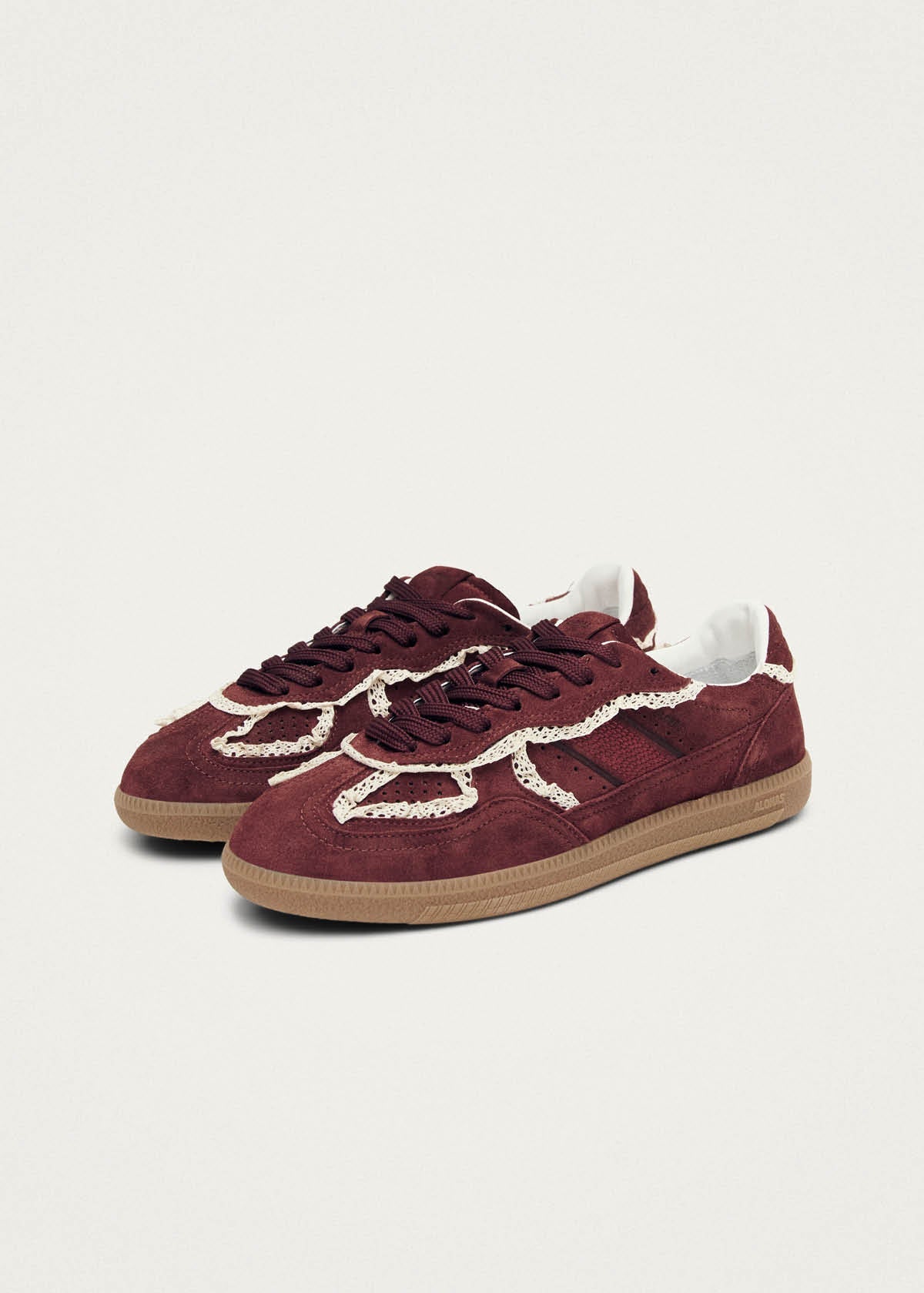 Tb.490 Crochet Burgundy Leather Sneakers