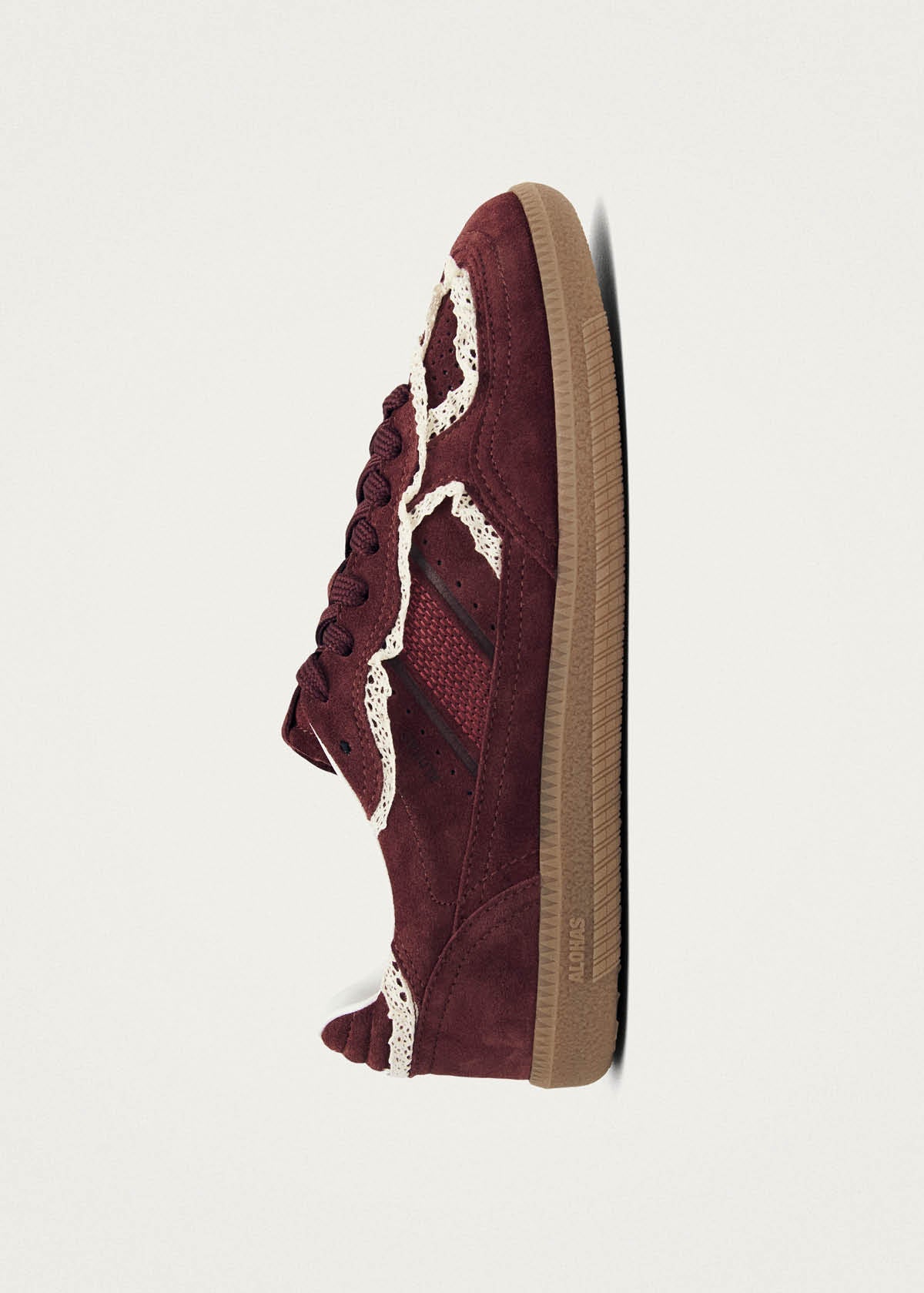 Tb.490 Crochet Burgundy Leather Sneakers