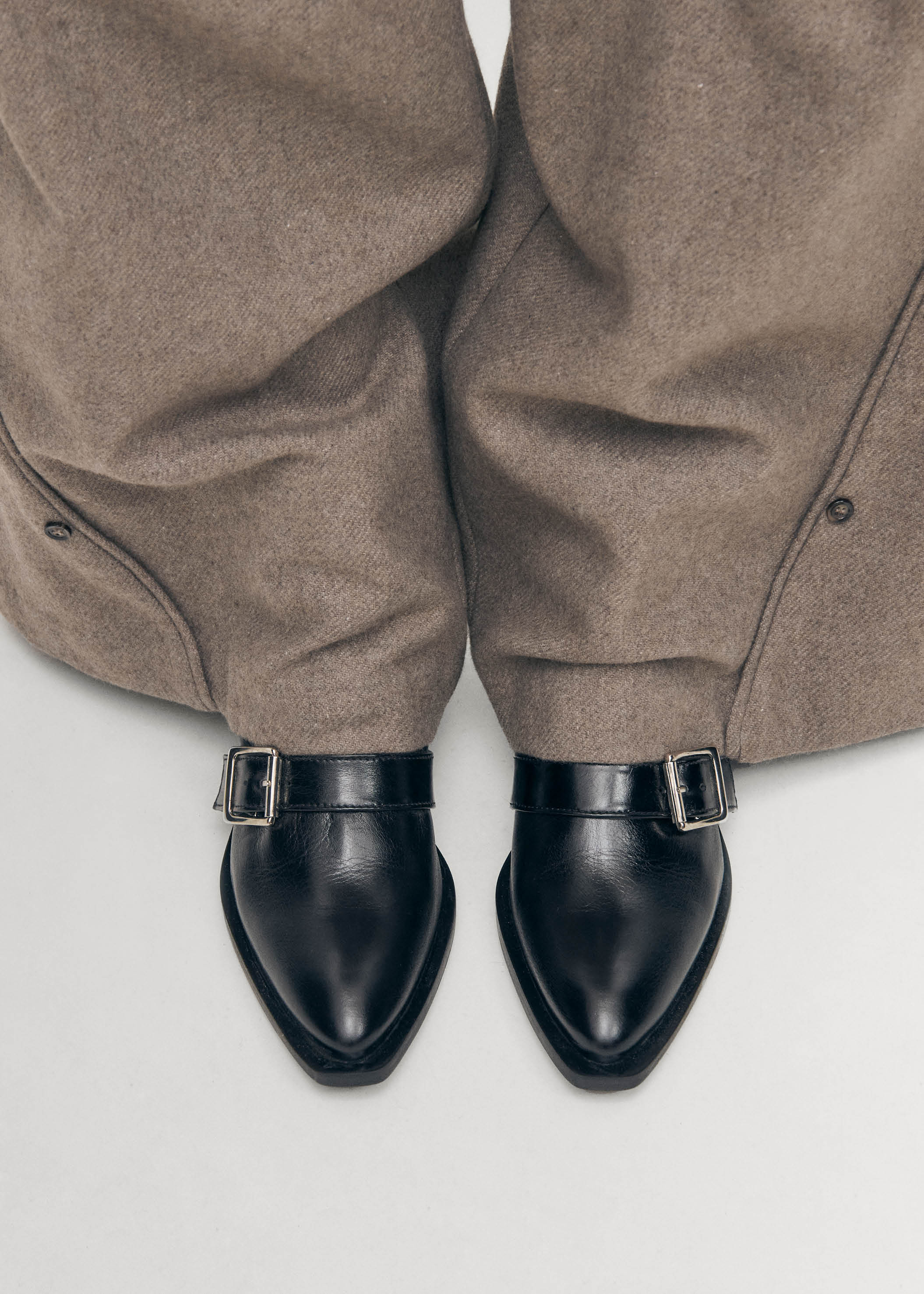 Eras Black Leather Ankle Boots