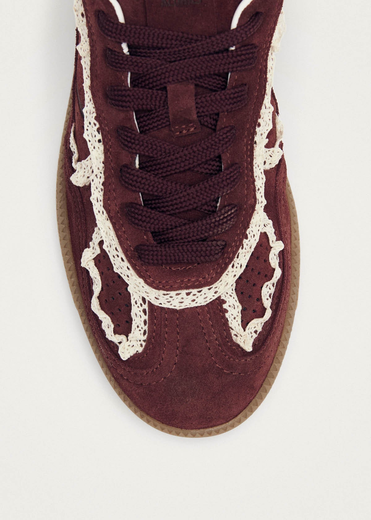Tb.490 Crochet Burgundy Leather Sneakers