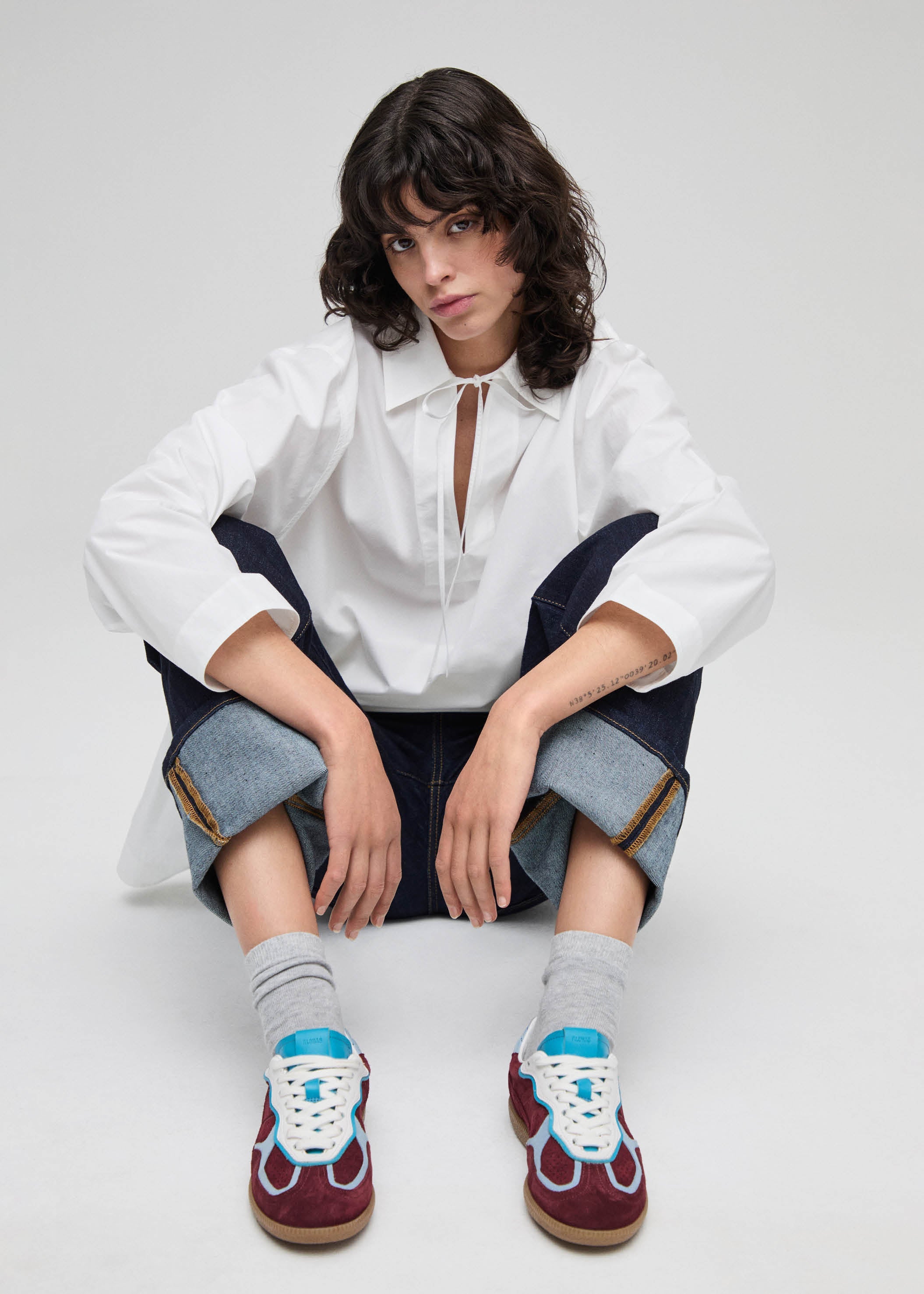 Tb.490 Rife Burgundy Leather Sneakers