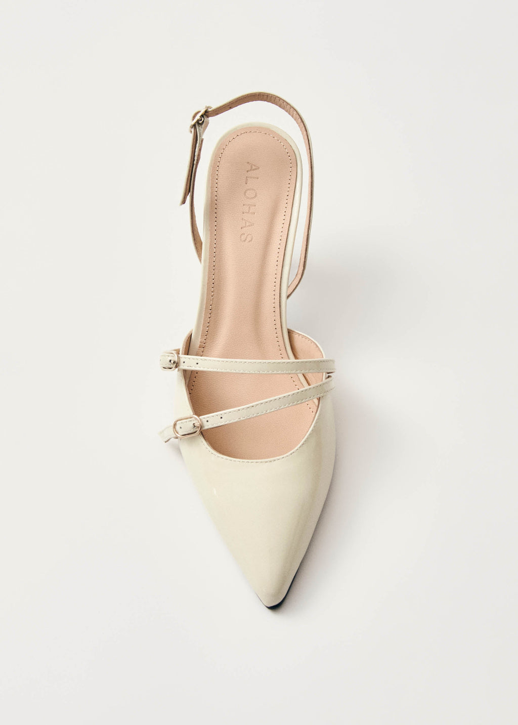 Joelle Cream Patent Leather Pumps