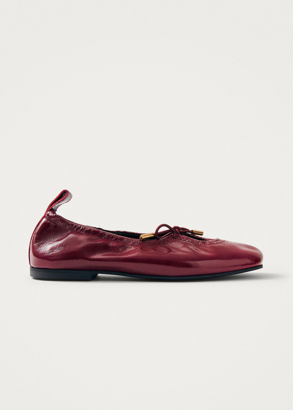 Rosalind Burgundy Patent Leather Ballet Flats