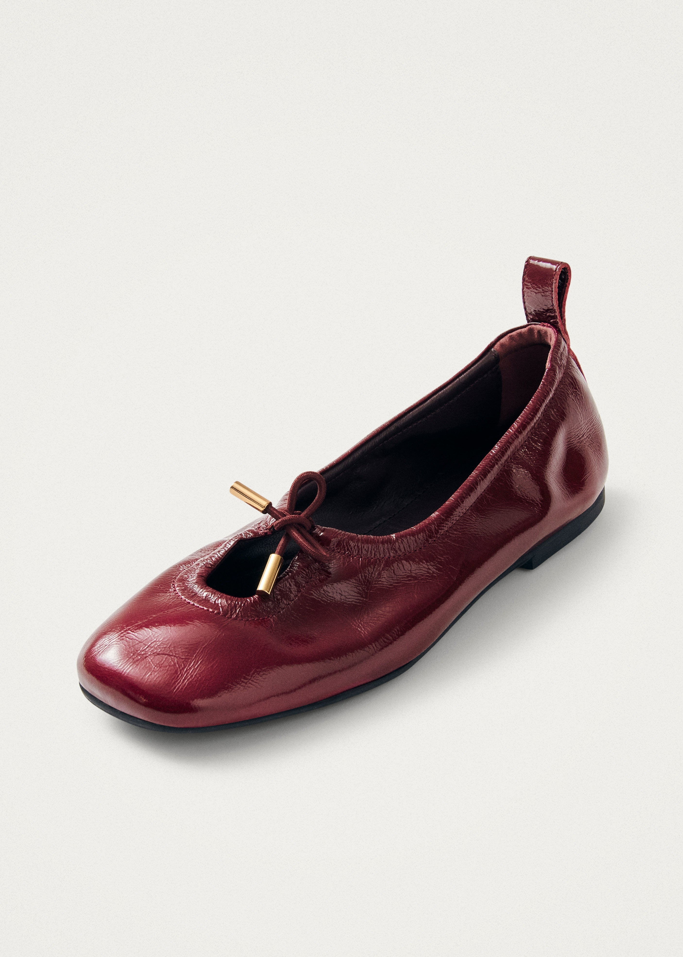 Rosalind Burgundy Patent Leather Ballet Flats