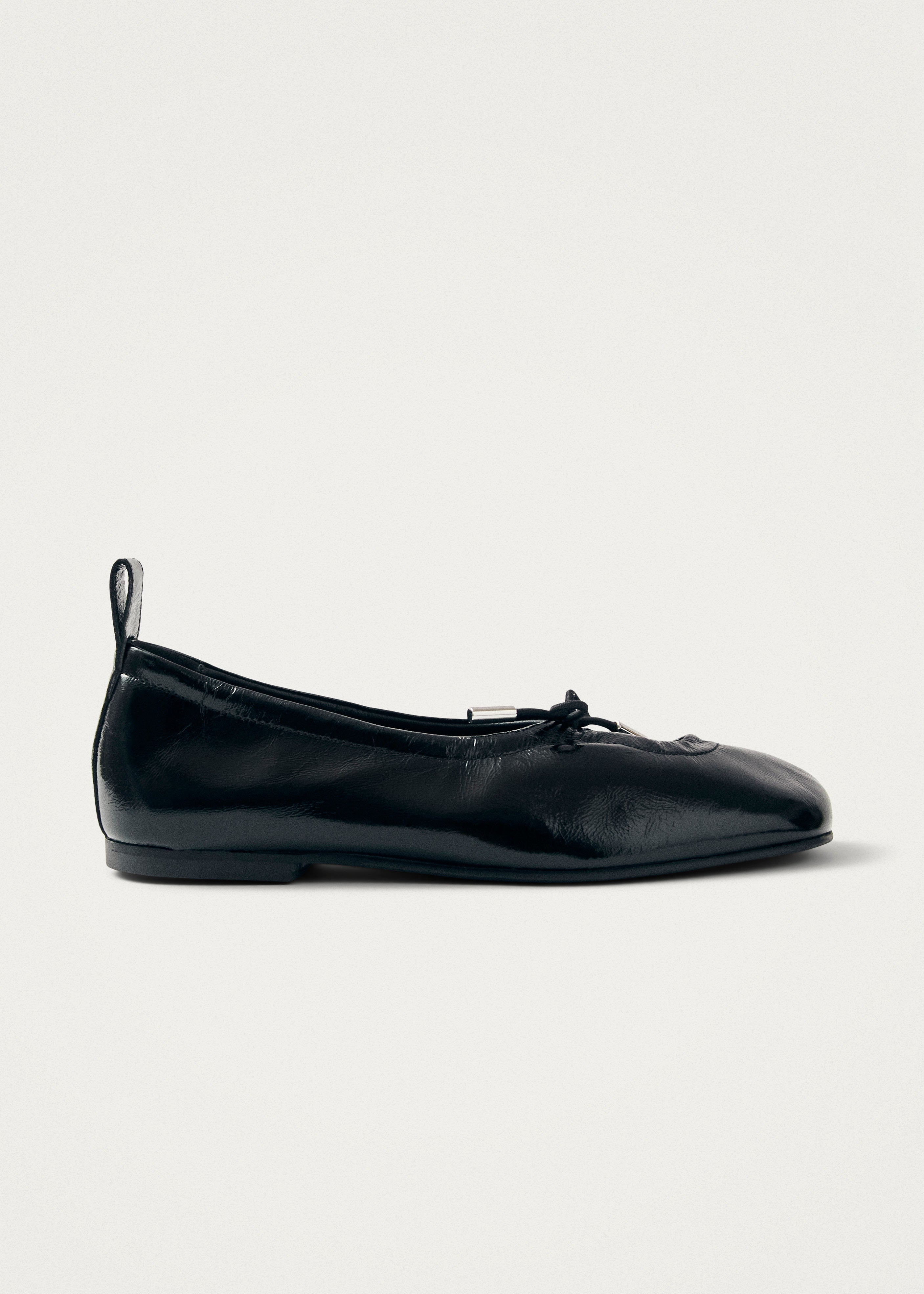 Rosalind Black Patent Leather Ballet Flats