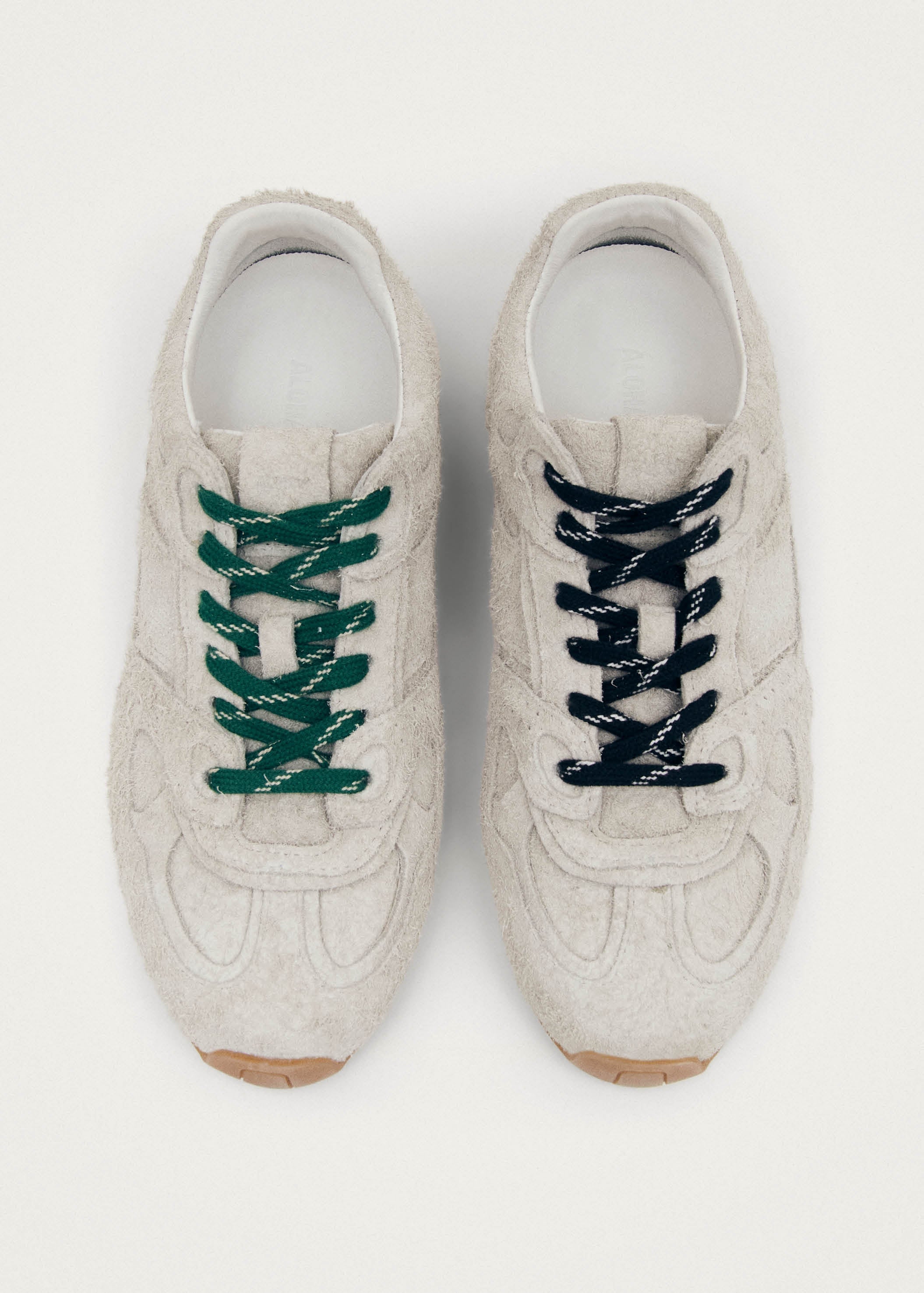 Tb.56 Suede Fuzzy Light Grey Leather Sneakers