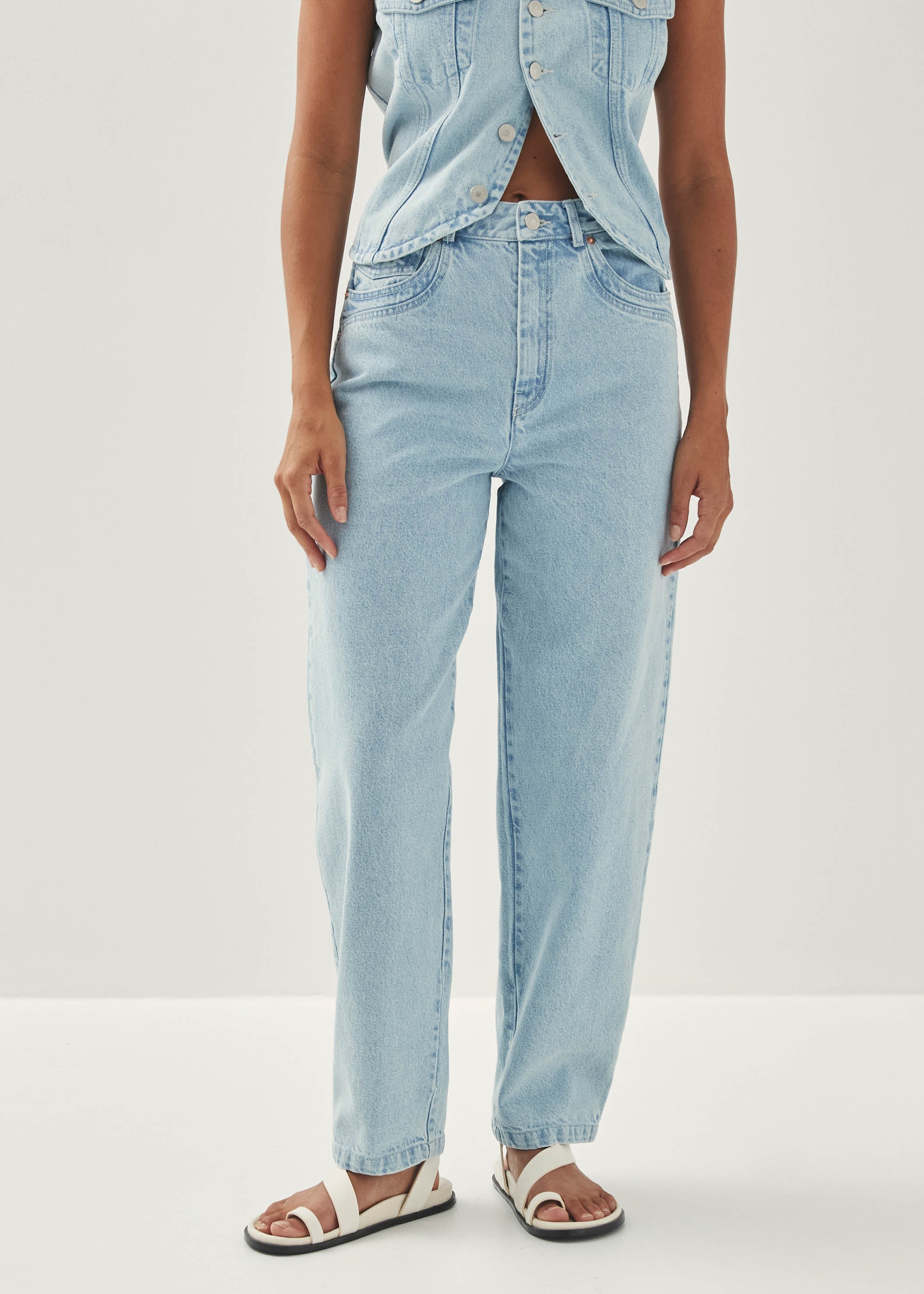 Lorenza Light Blue Denim Trousers