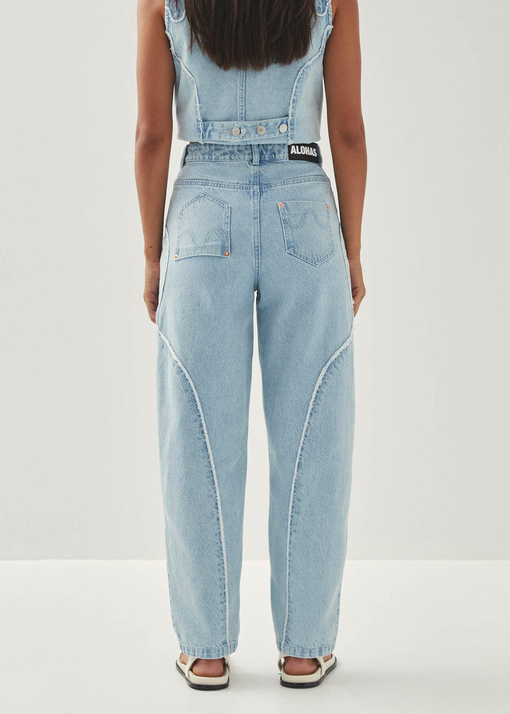 Lorenza Light Blue Denim Trousers