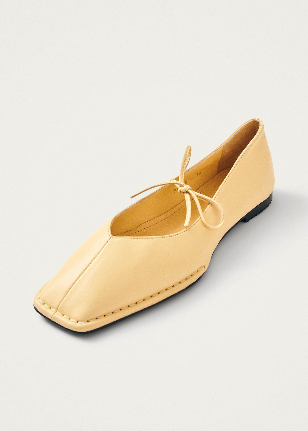 Sway Vanilla Leather Ballet Flats