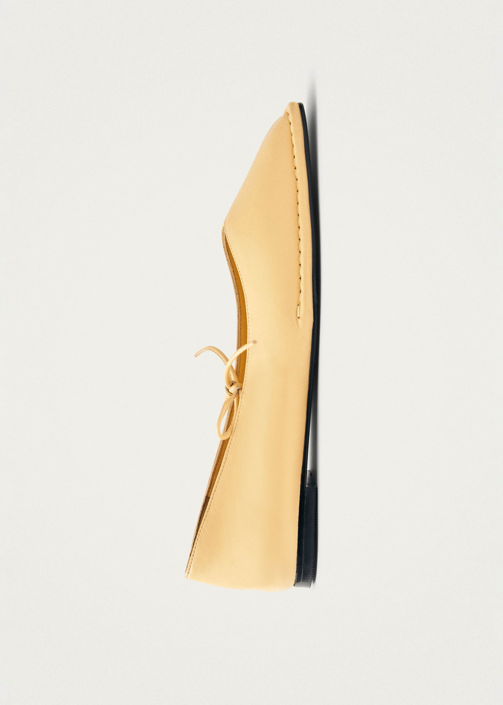 Sway Vanilla Leather Ballet Flats