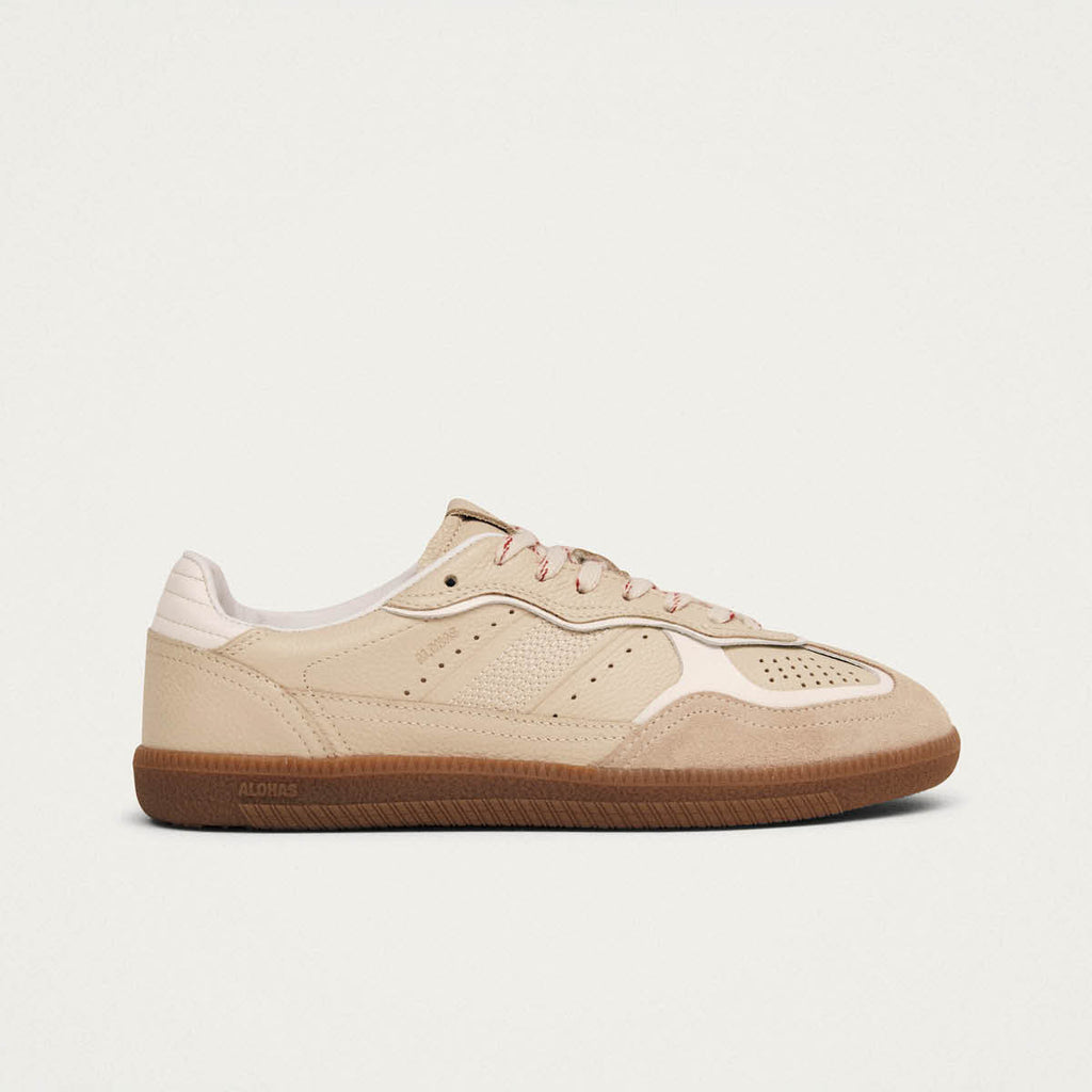Tb.490 Rife Grain Cream Leather Sneakers