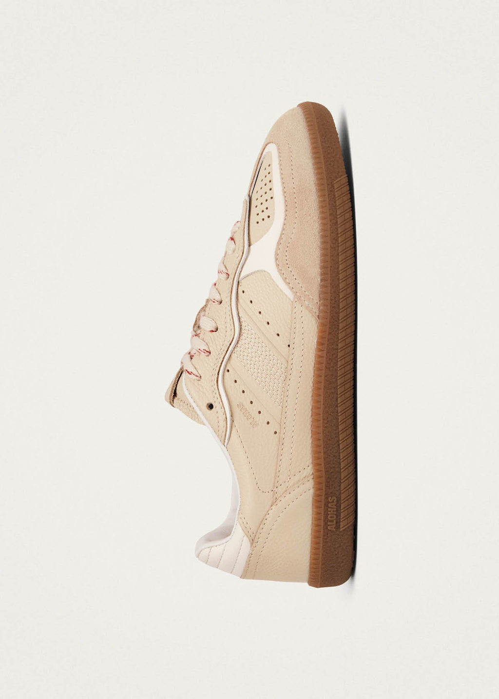 Tb.490 Rife Grain Cream Leather Sneakers