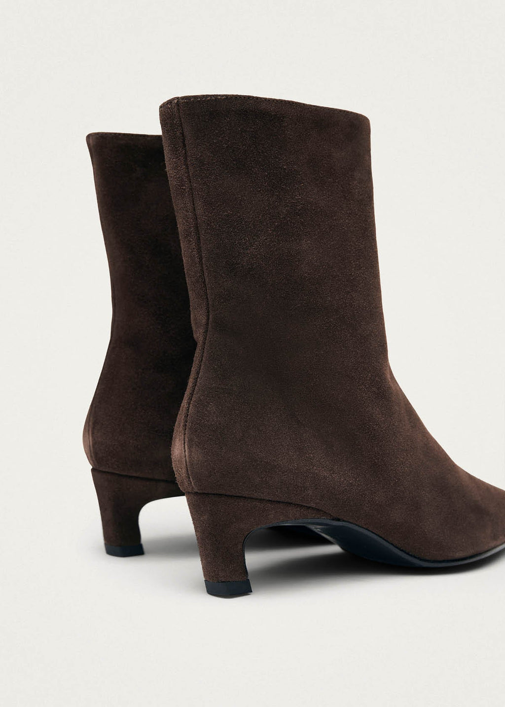 Ambar Suede Brown Leather Ankle Boots