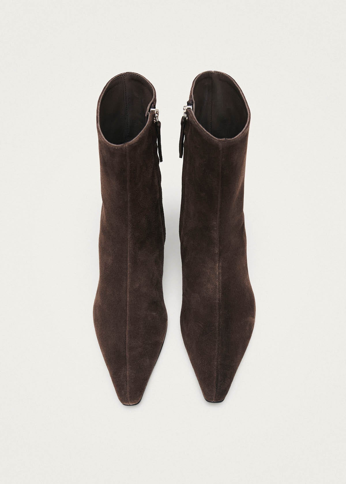 Ambar Suede Brown Leather Ankle Boots