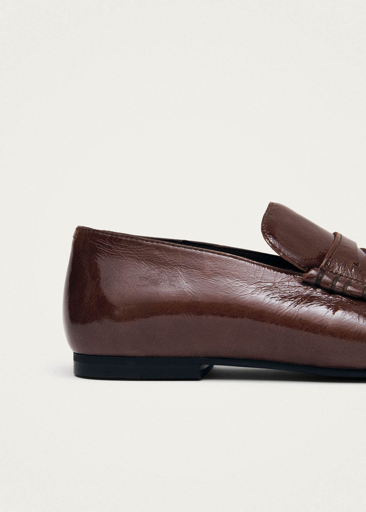 Aven Patent Brown Leather Loafers