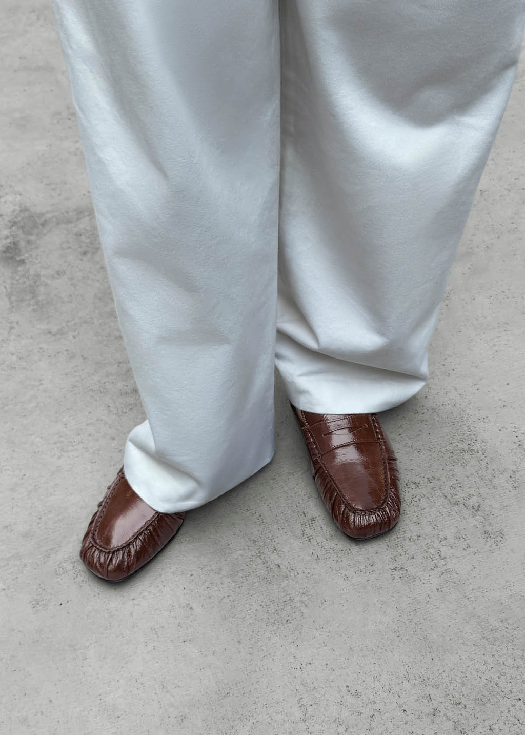 Aven Patent Brown Leather Loafers