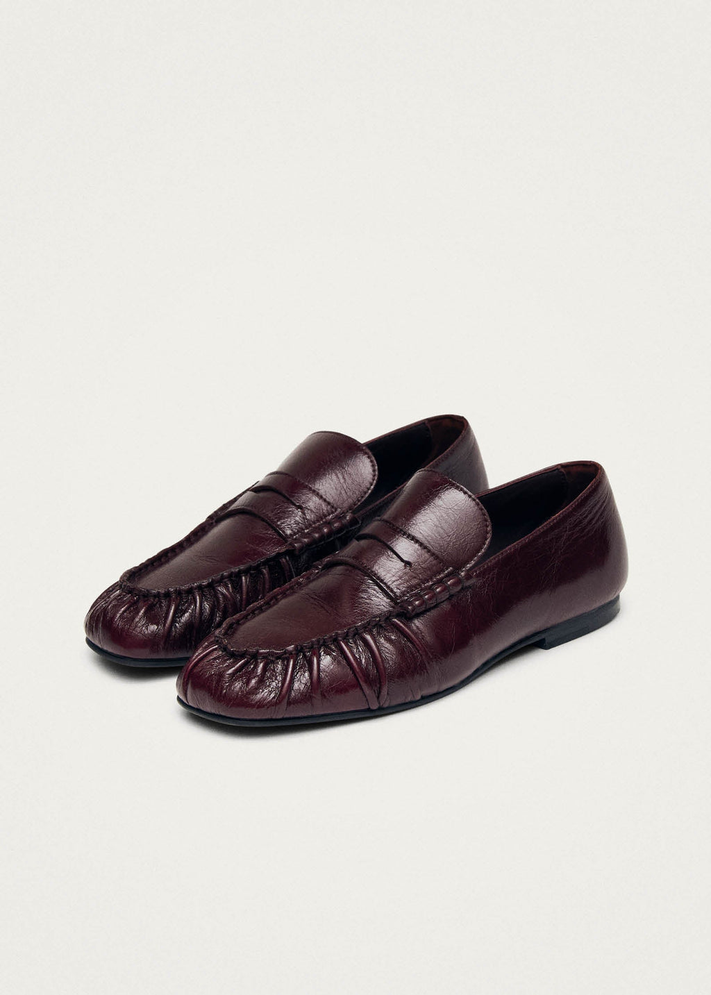 Aven Rift Burgundy Leather Loafers