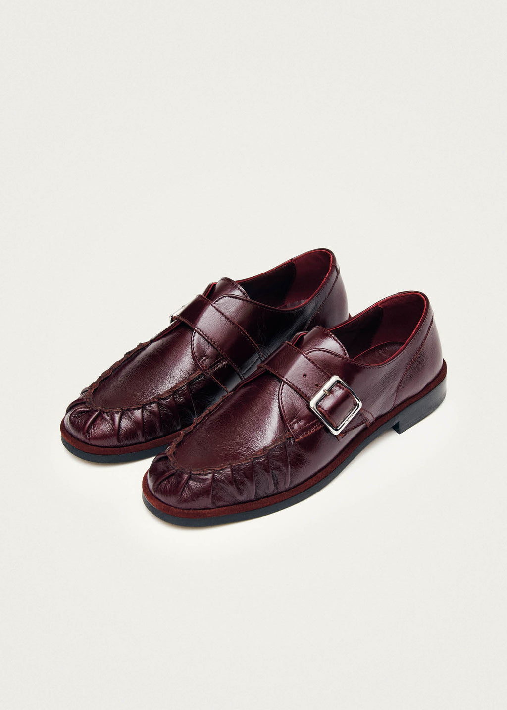 Brandy Burgundy Leather Loafers