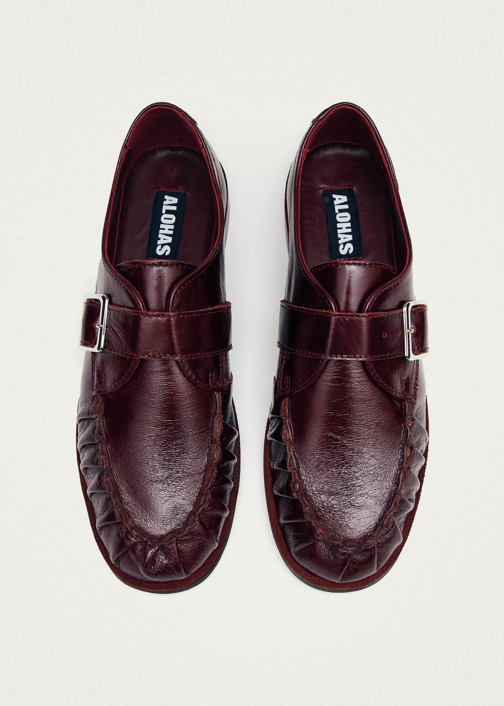 Brandy Burgundy Leather Loafers