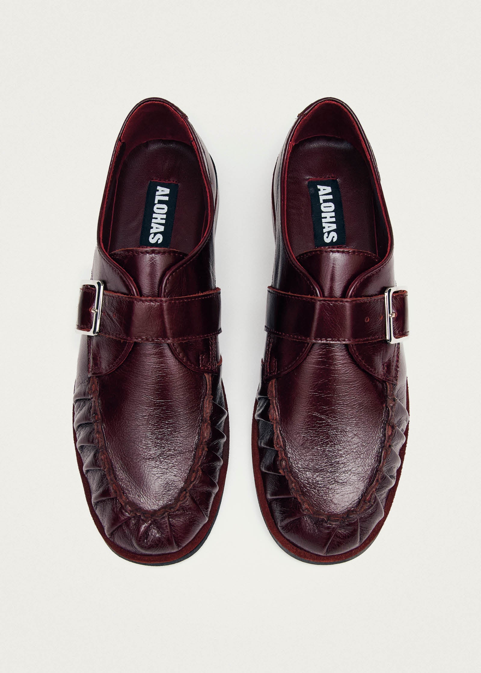 Brandy Burgundy Leather Loafers