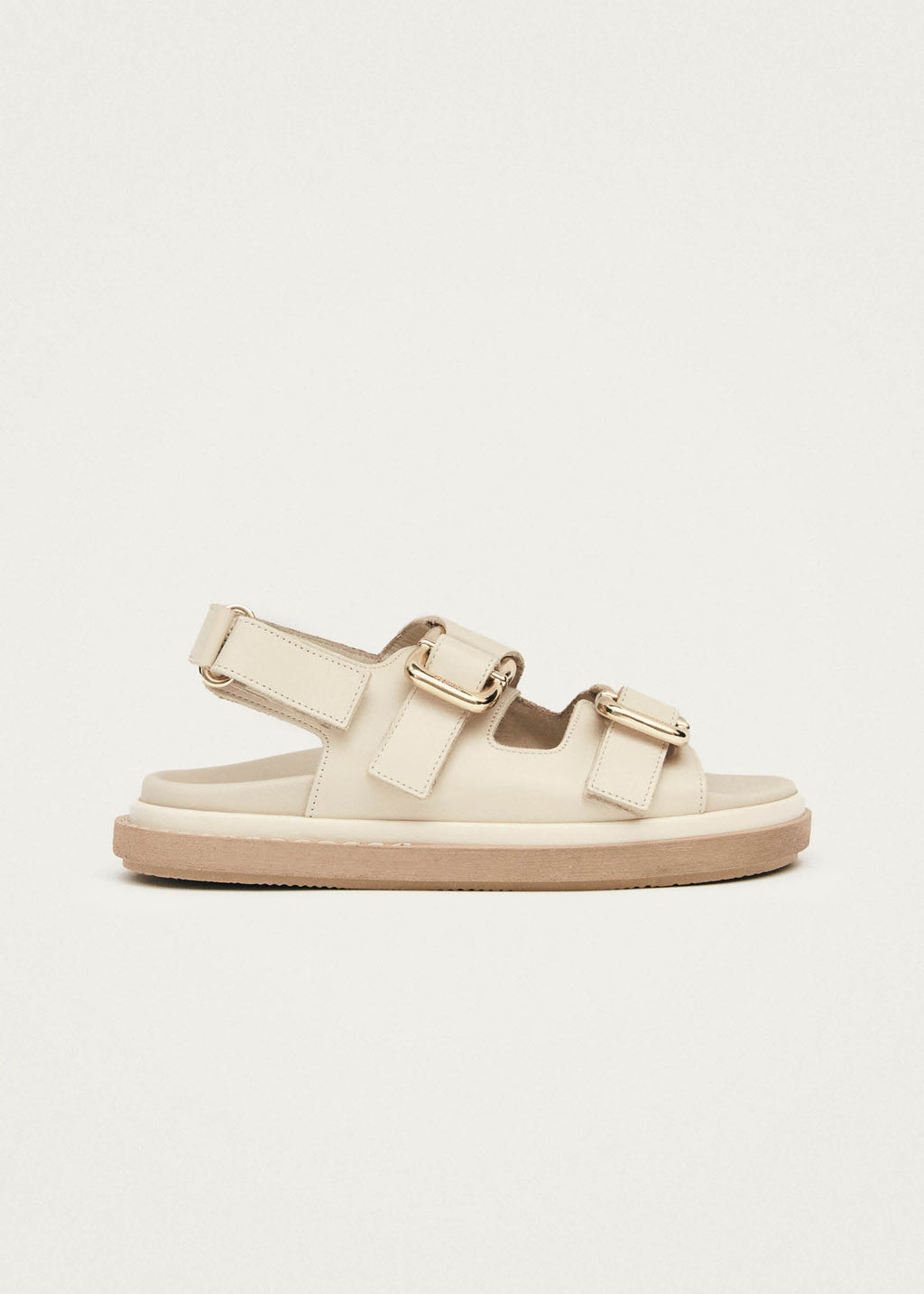 Harper Cream Leather Sandals