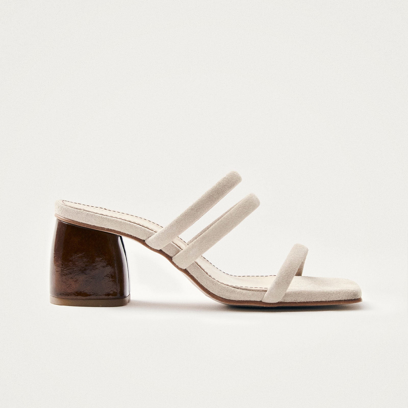 Indiana Stone Beige Leather Sandals