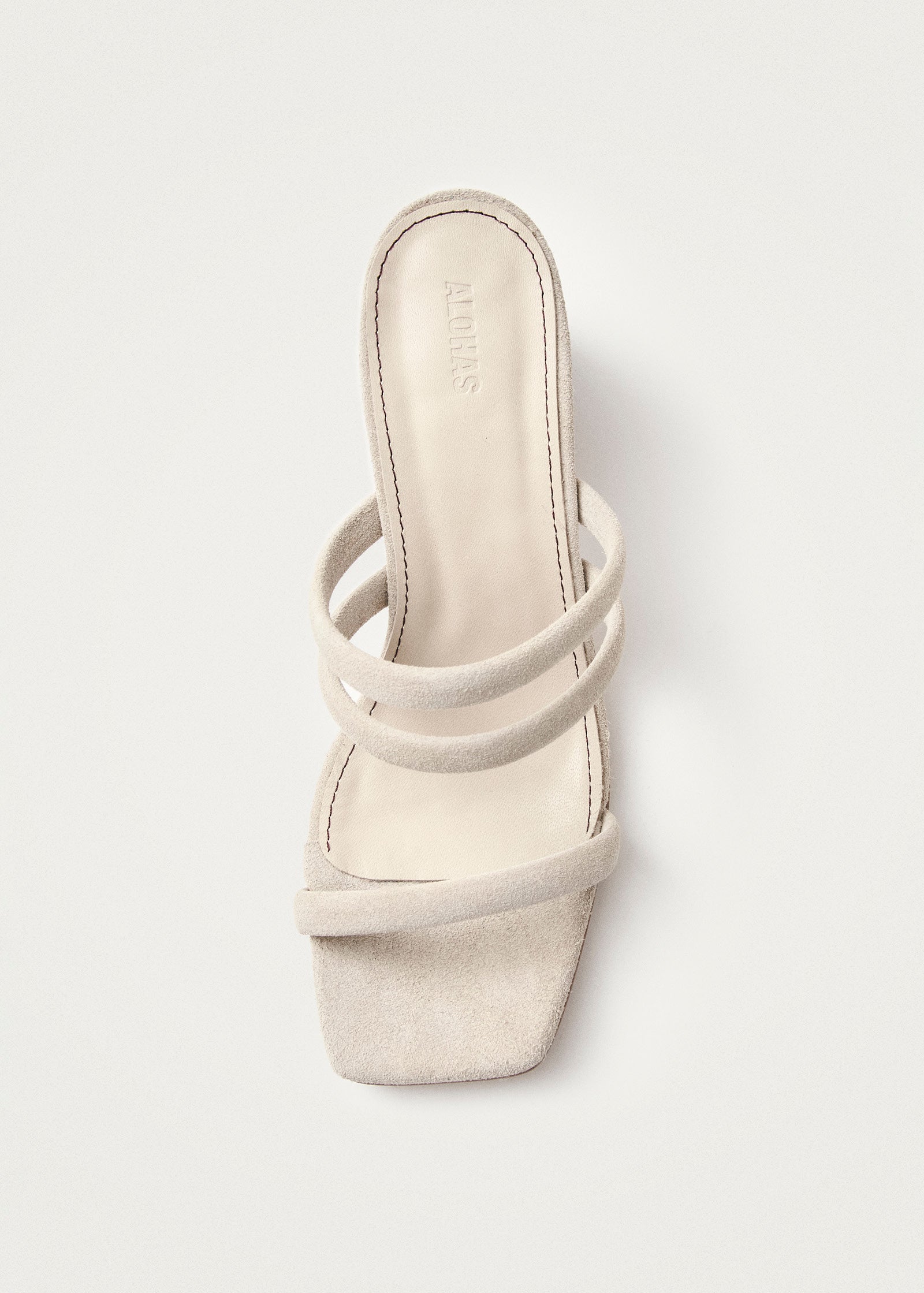 Indiana Stone Beige Leather Sandals