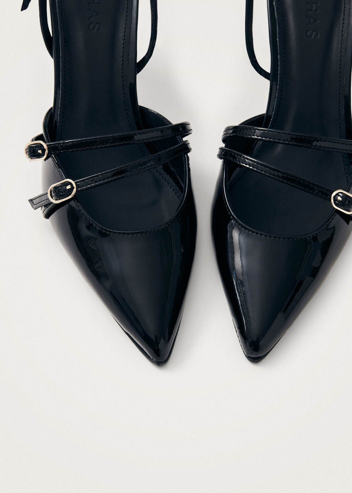 Joelle Black Patent Leather Pumps
