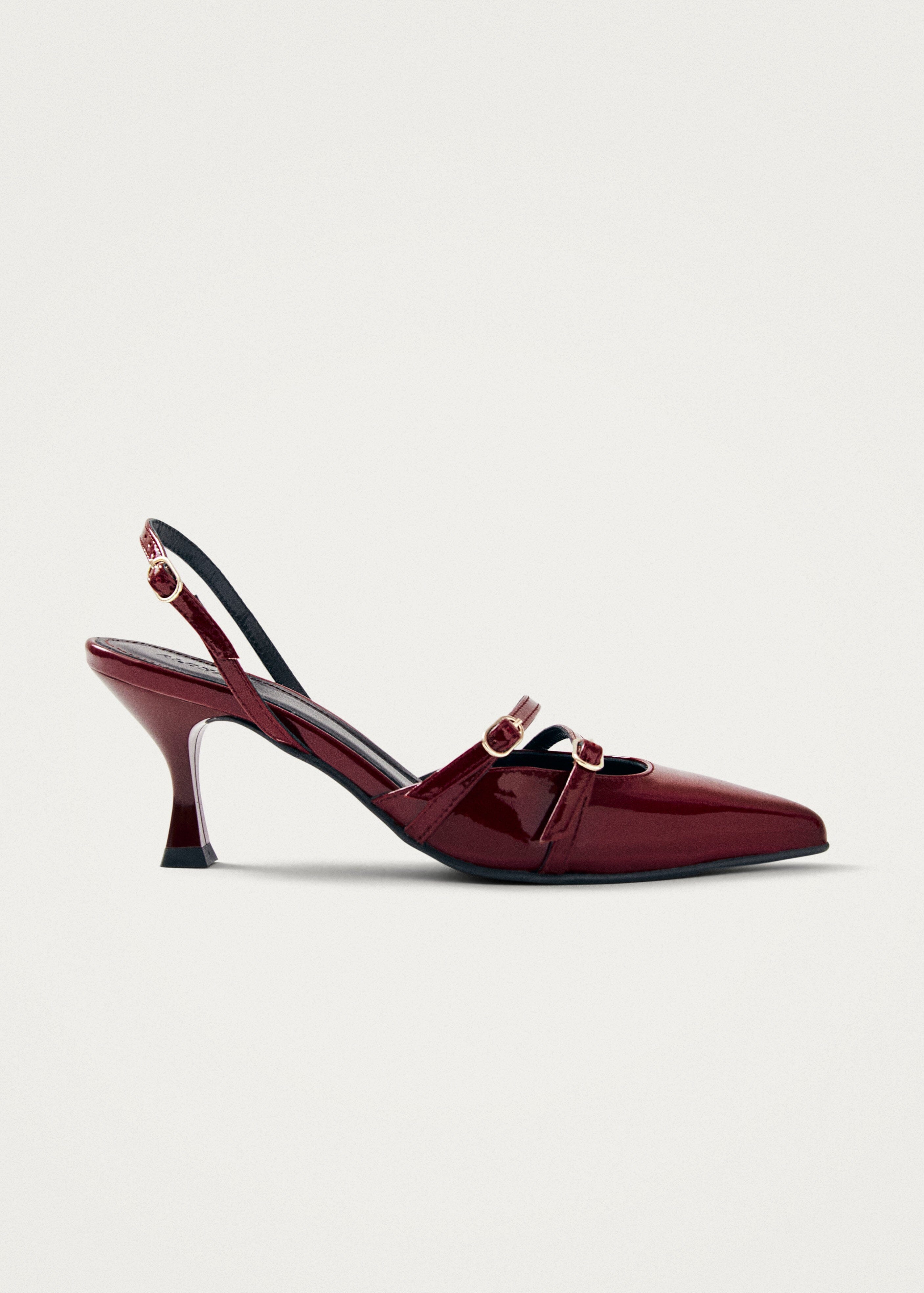 Joelle Burgundy Patent Leather Pumps