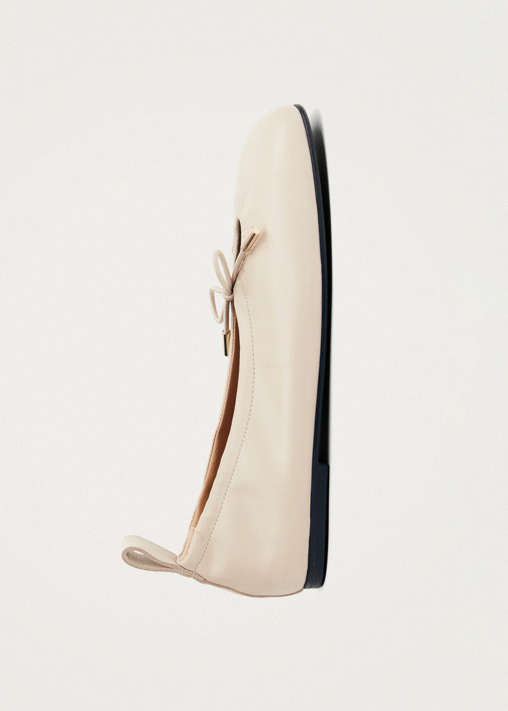 Rosalind Cream Leather Ballet Flats