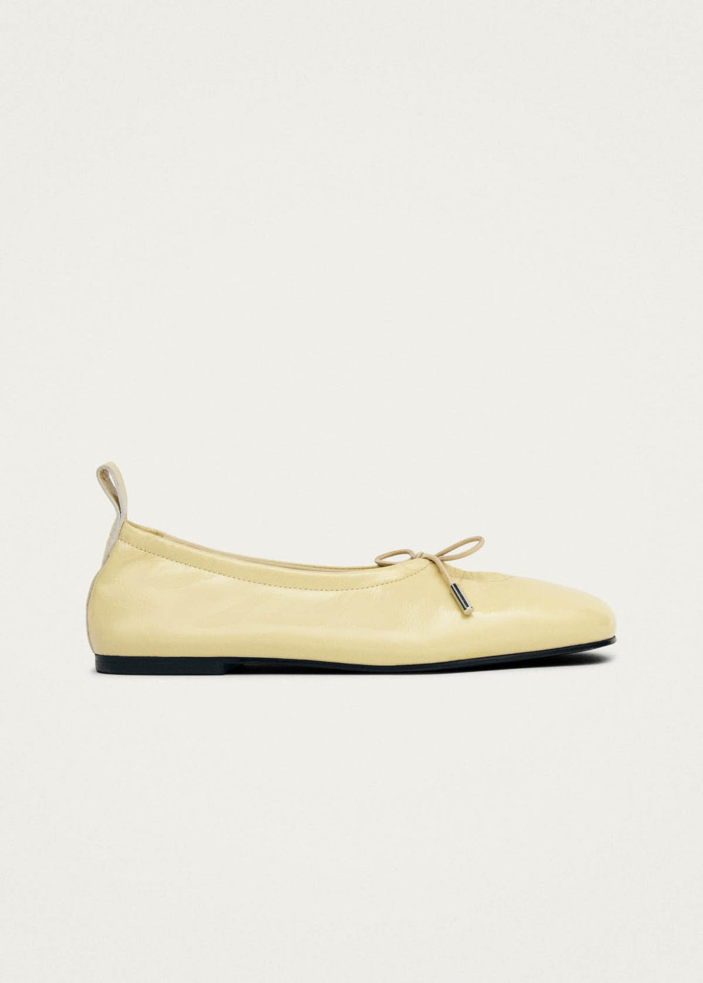 Rosalind Patent Vanilla Leather Ballet Flats