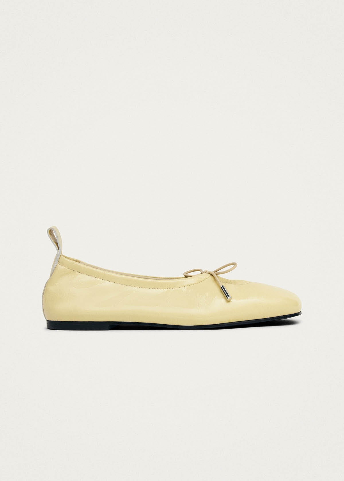 Rosalind Patent Vanilla Leather Ballet Flats