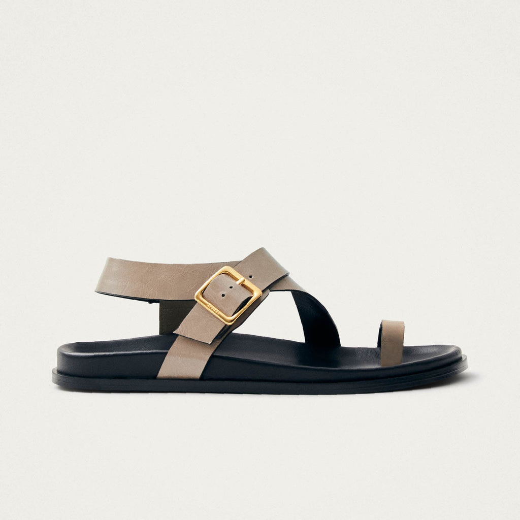 Siren Onix Stone Beige Leather Sandals