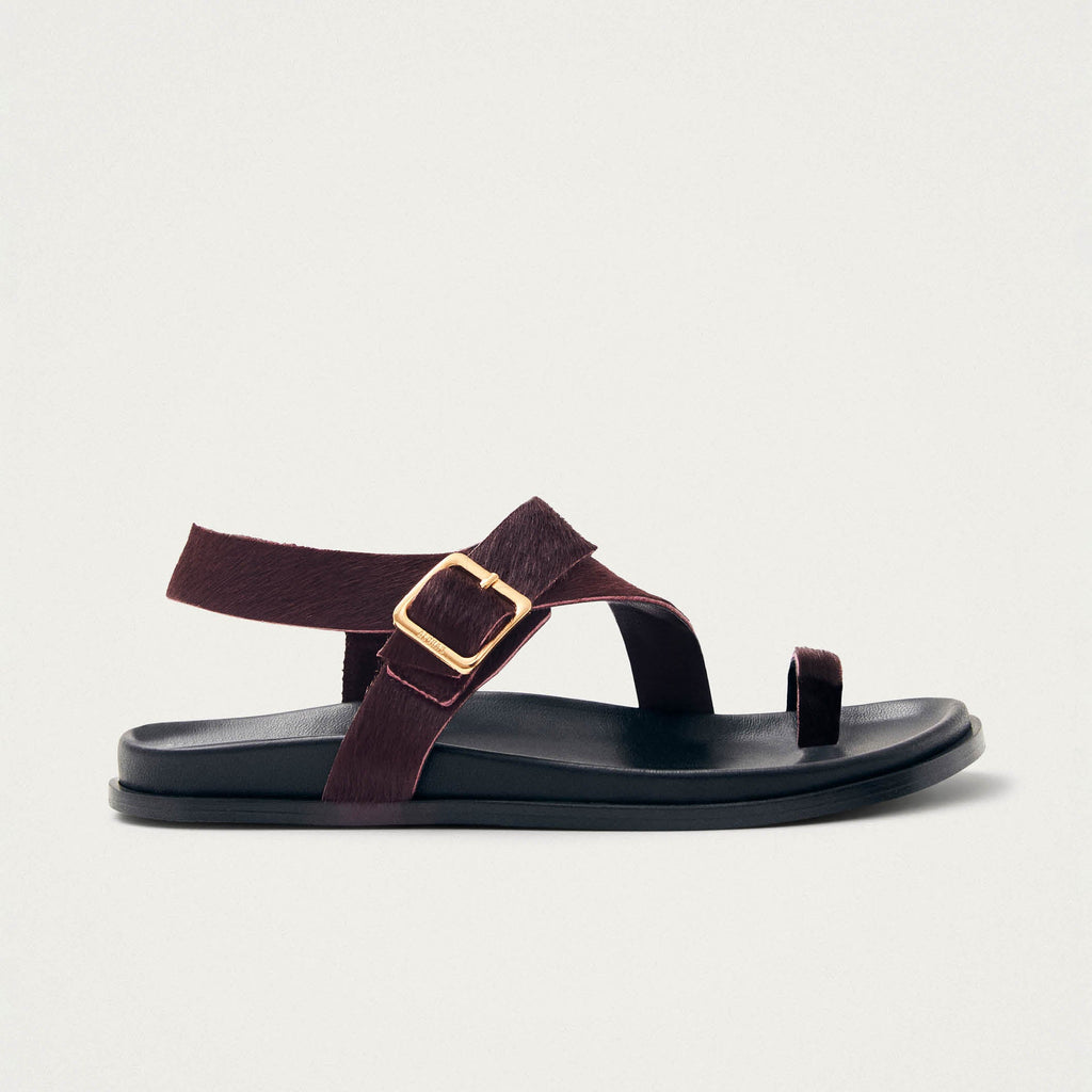 Siren Soft Burgundy Leather Sandals
