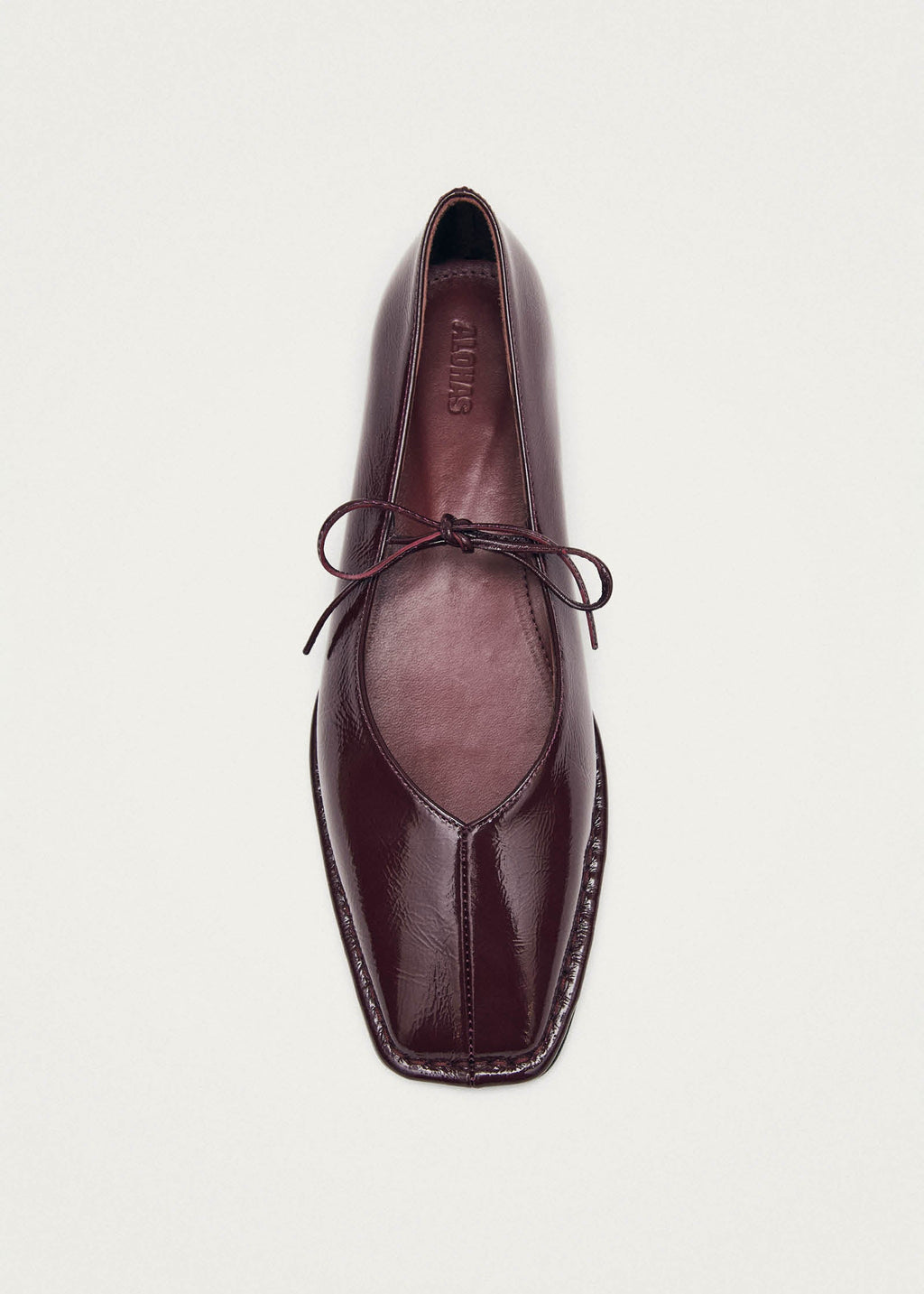 Sway Burgundy Leather Ballet Flats