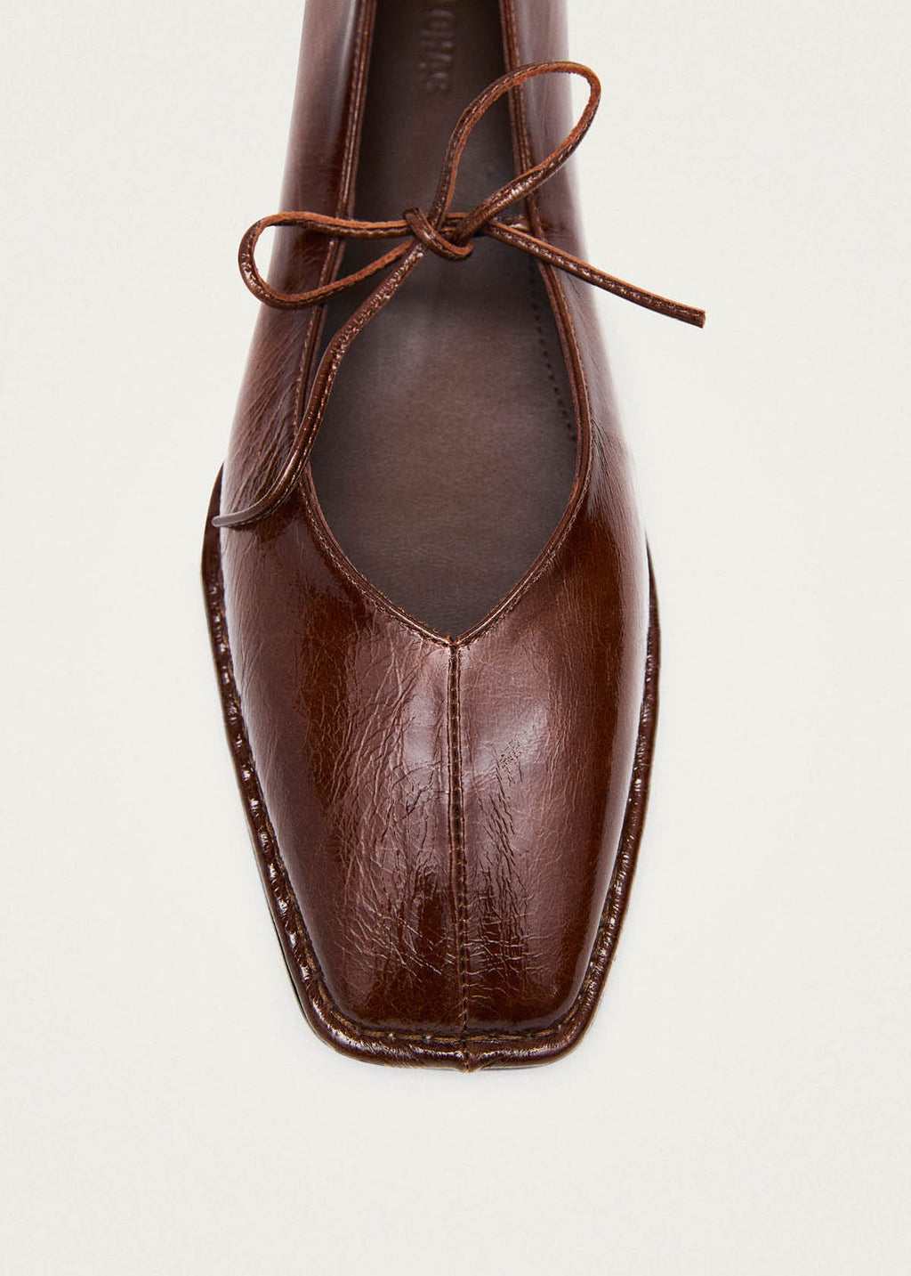 Sway Patent Brown Leather Ballet Flats