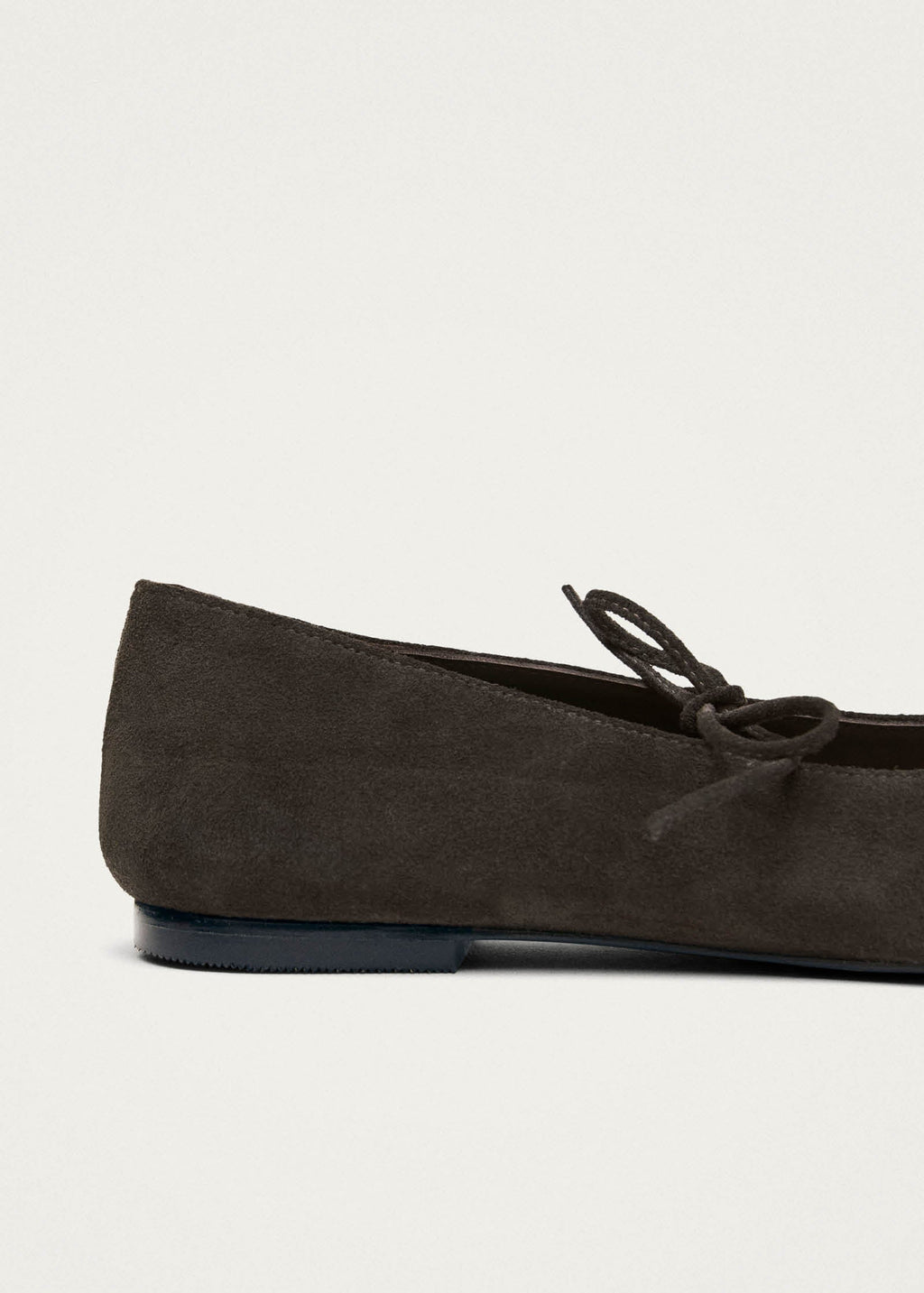 Sway Suede Coffee Brown Leather Ballet Flats