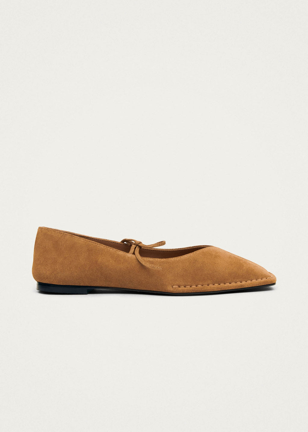 Sway Suede Tan Leather Ballet Flats