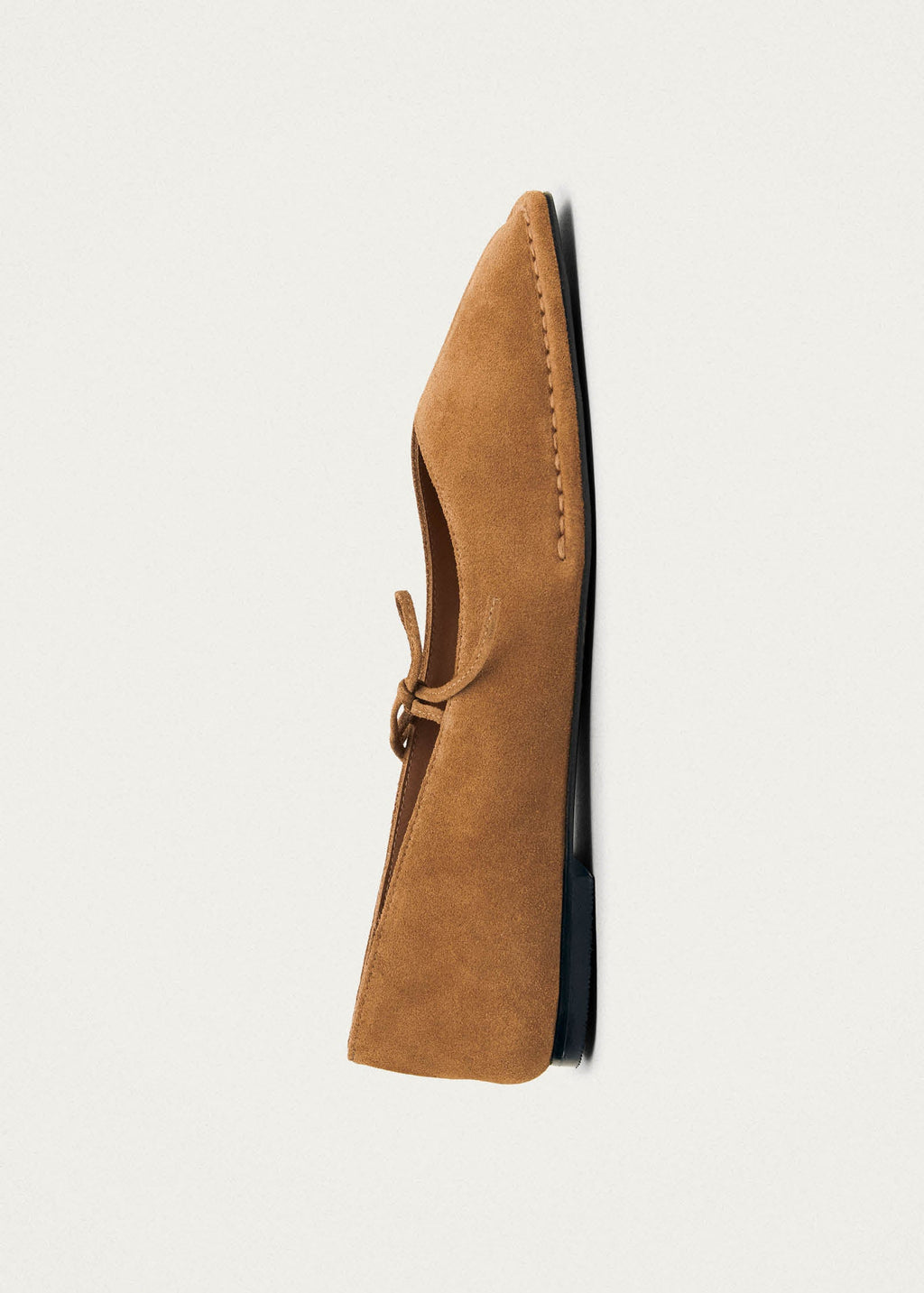 Sway Suede Tan Leather Ballet Flats