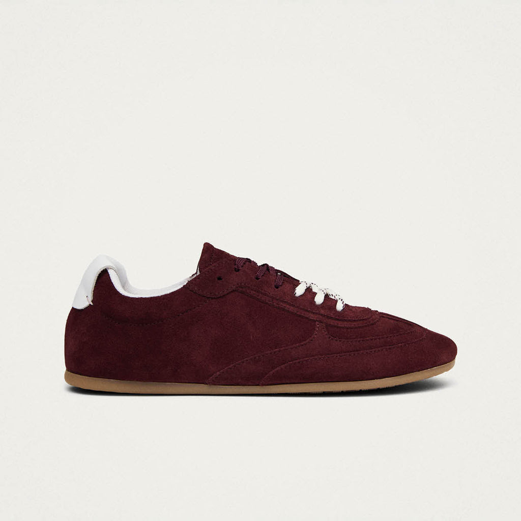 Tb.24 Suede Burgundy Leather Sneakers