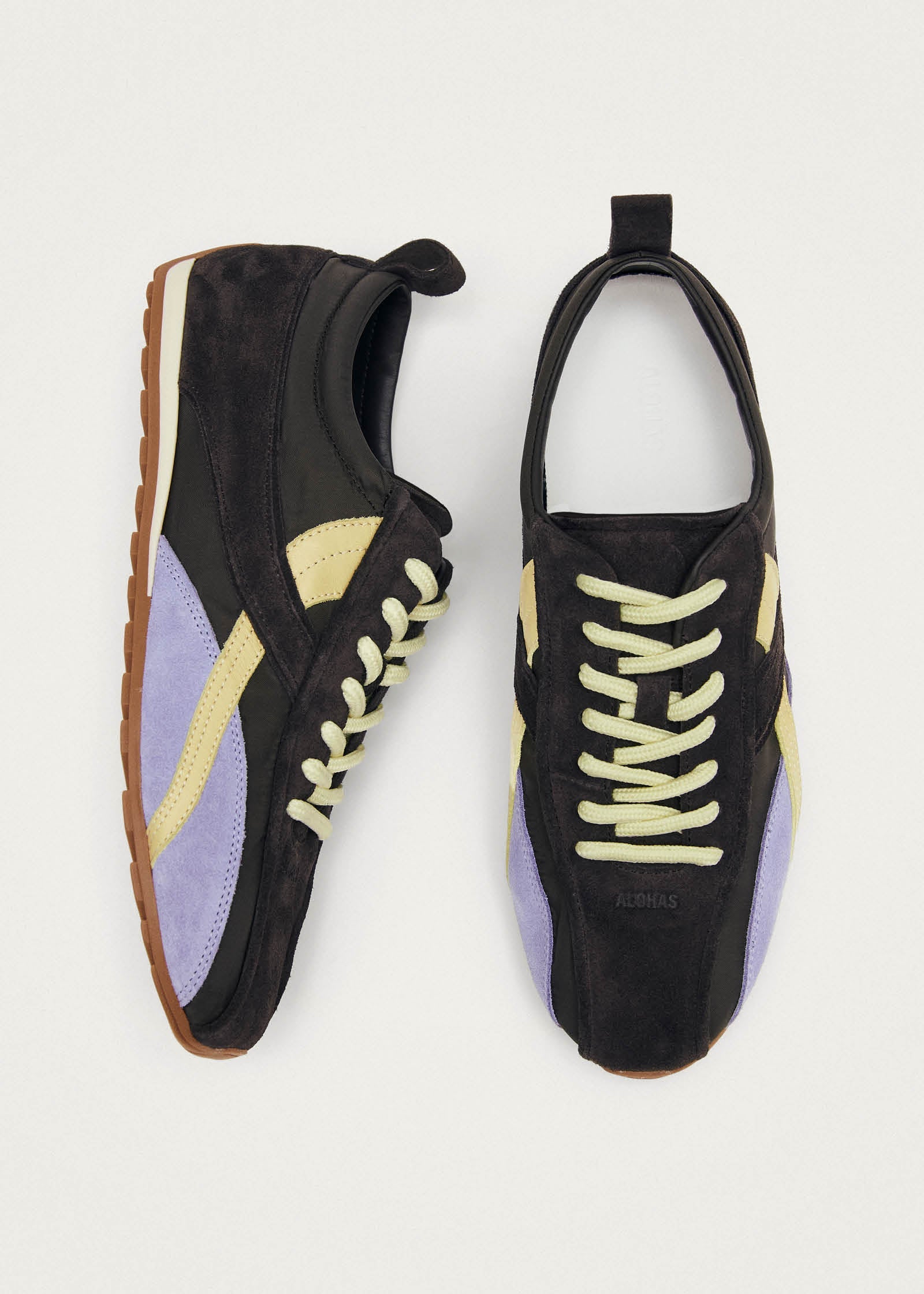 Tb.304 Nylon Brown Leather Sneakers