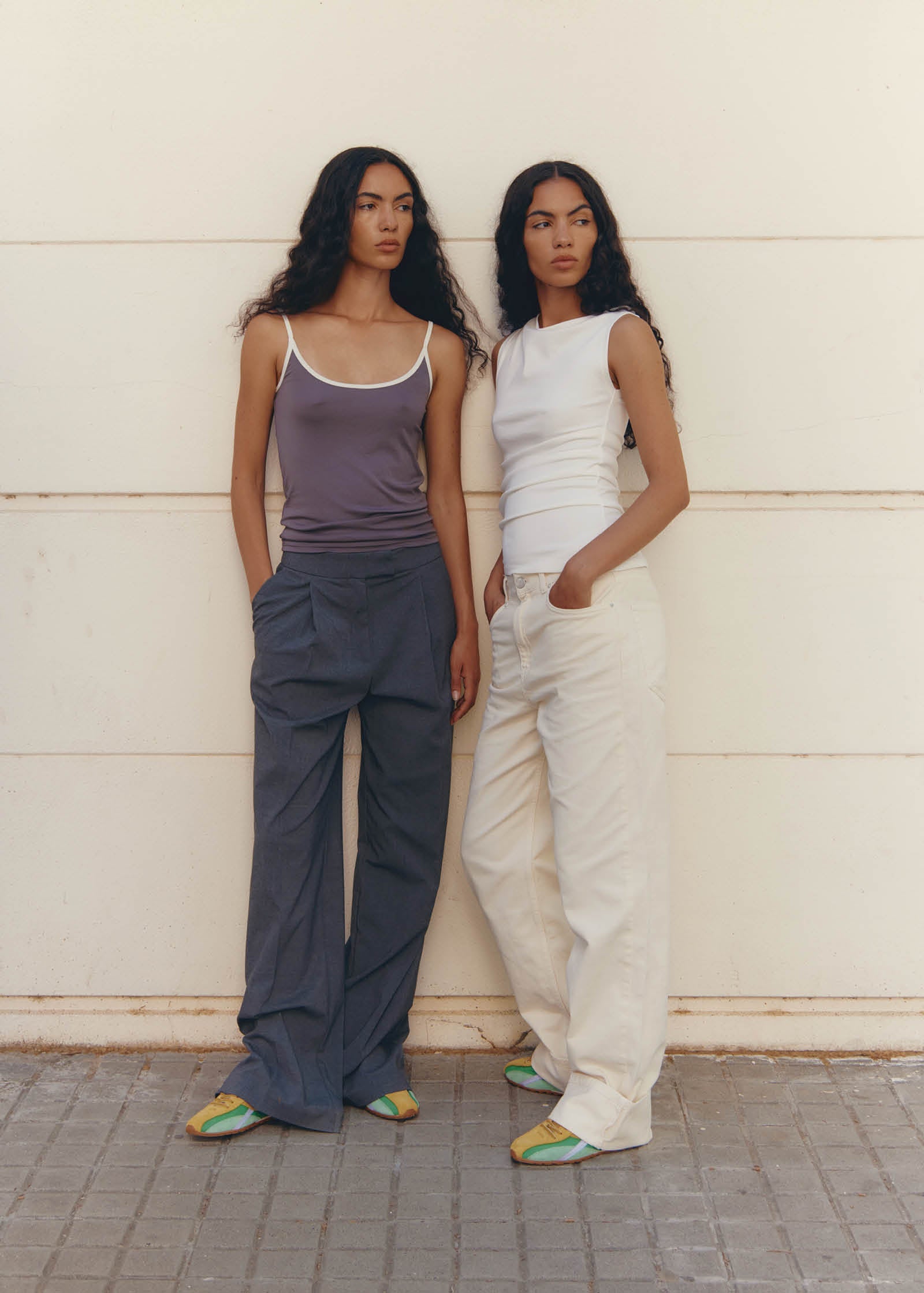 Tb.304 Nylon Green Leather Sneakers