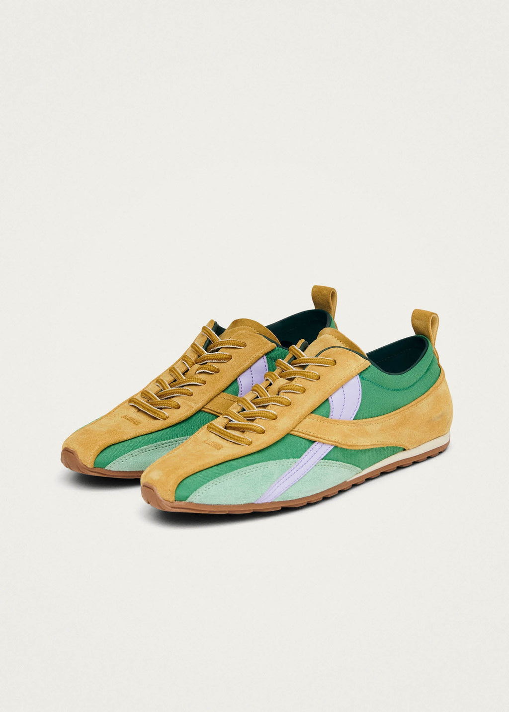 Tb.304 Nylon Green Leather Sneakers