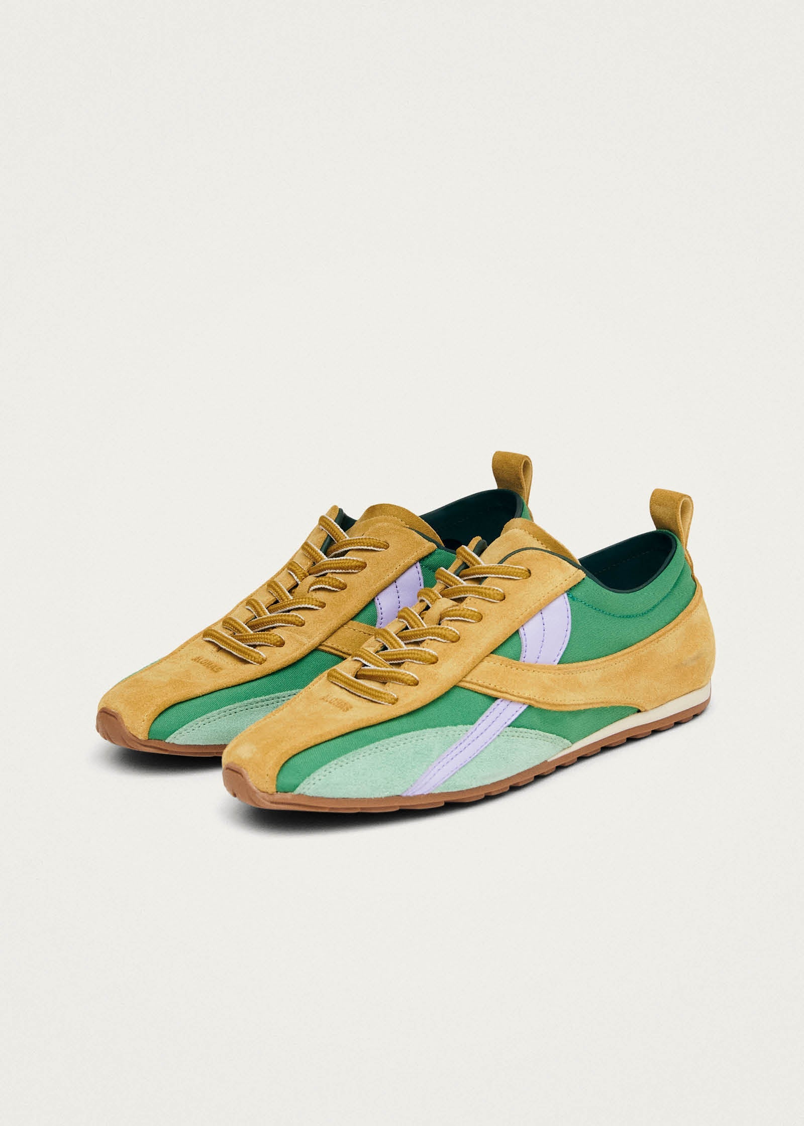 Tb.304 Nylon Green Leather Sneakers