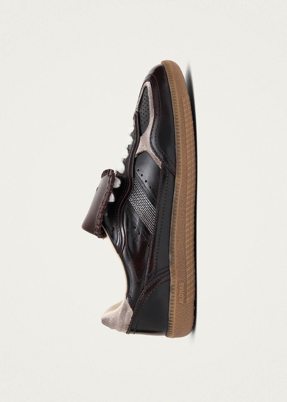 Tb.490 Club Vintage Effect Dark Chocolate Leather Sneakers