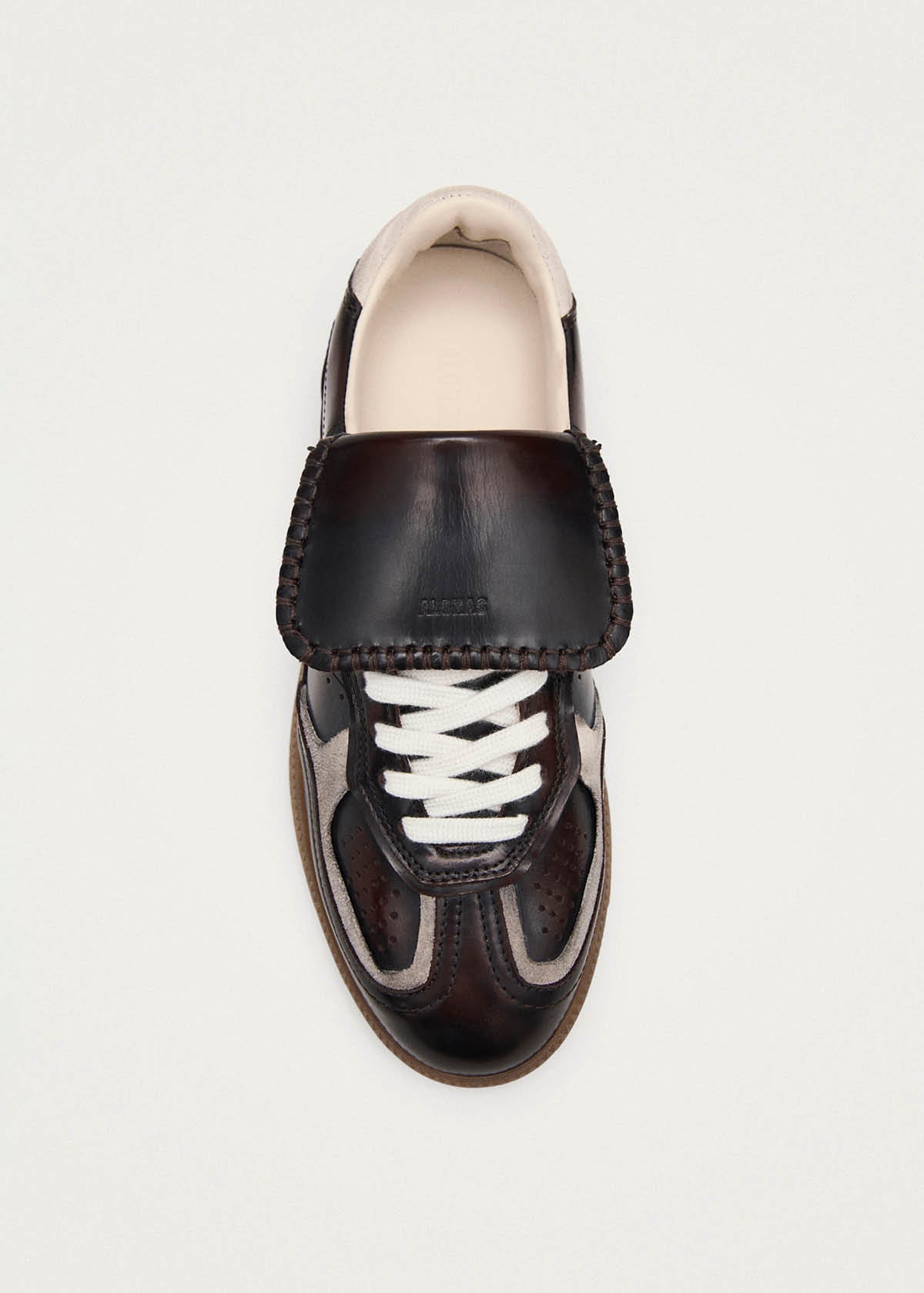 Tb.490 Club Vintage Effect Dark Chocolate Leather Sneakers