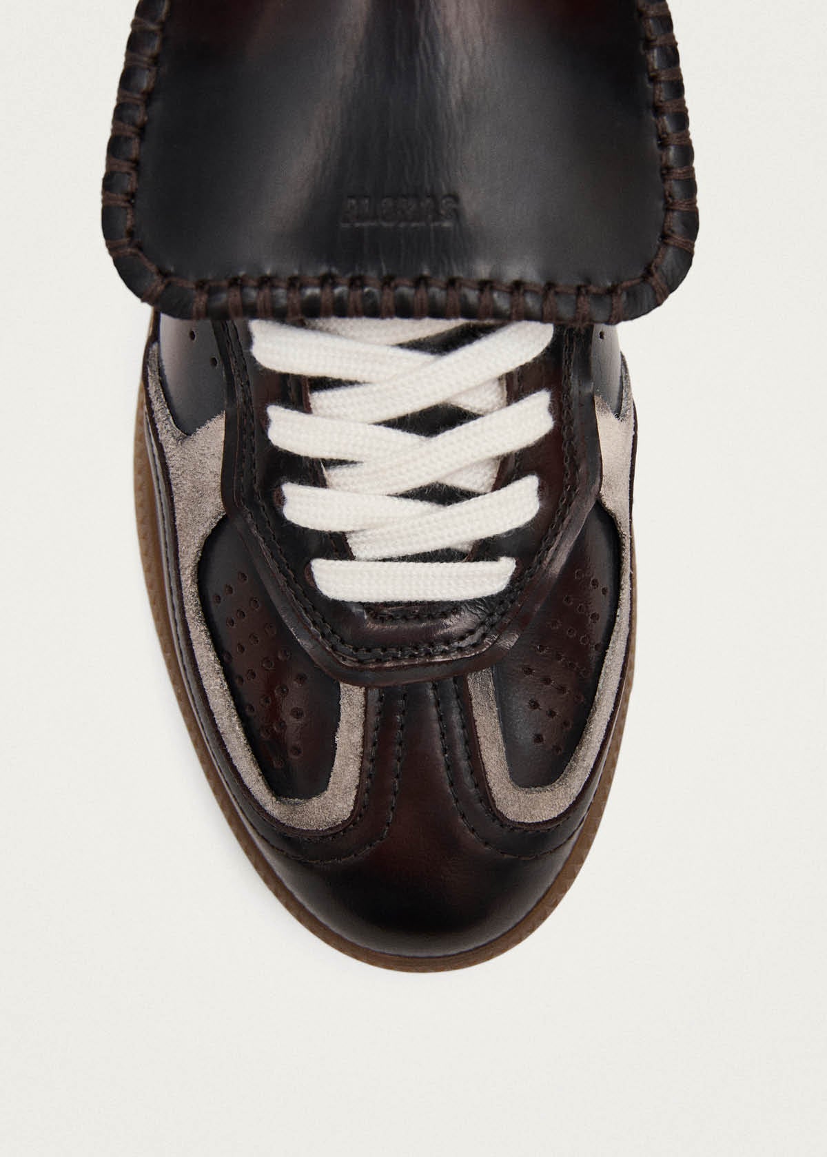 Tb.490 Club Vintage Effect Dark Chocolate Leather Sneakers