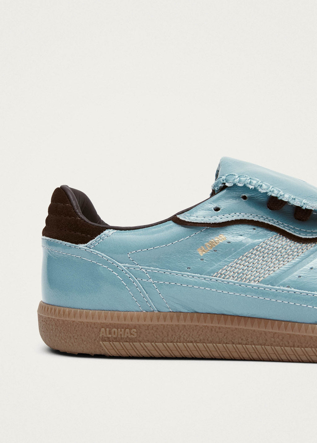 Tb.490 Club Grey Blue Patent Leather Sneakers