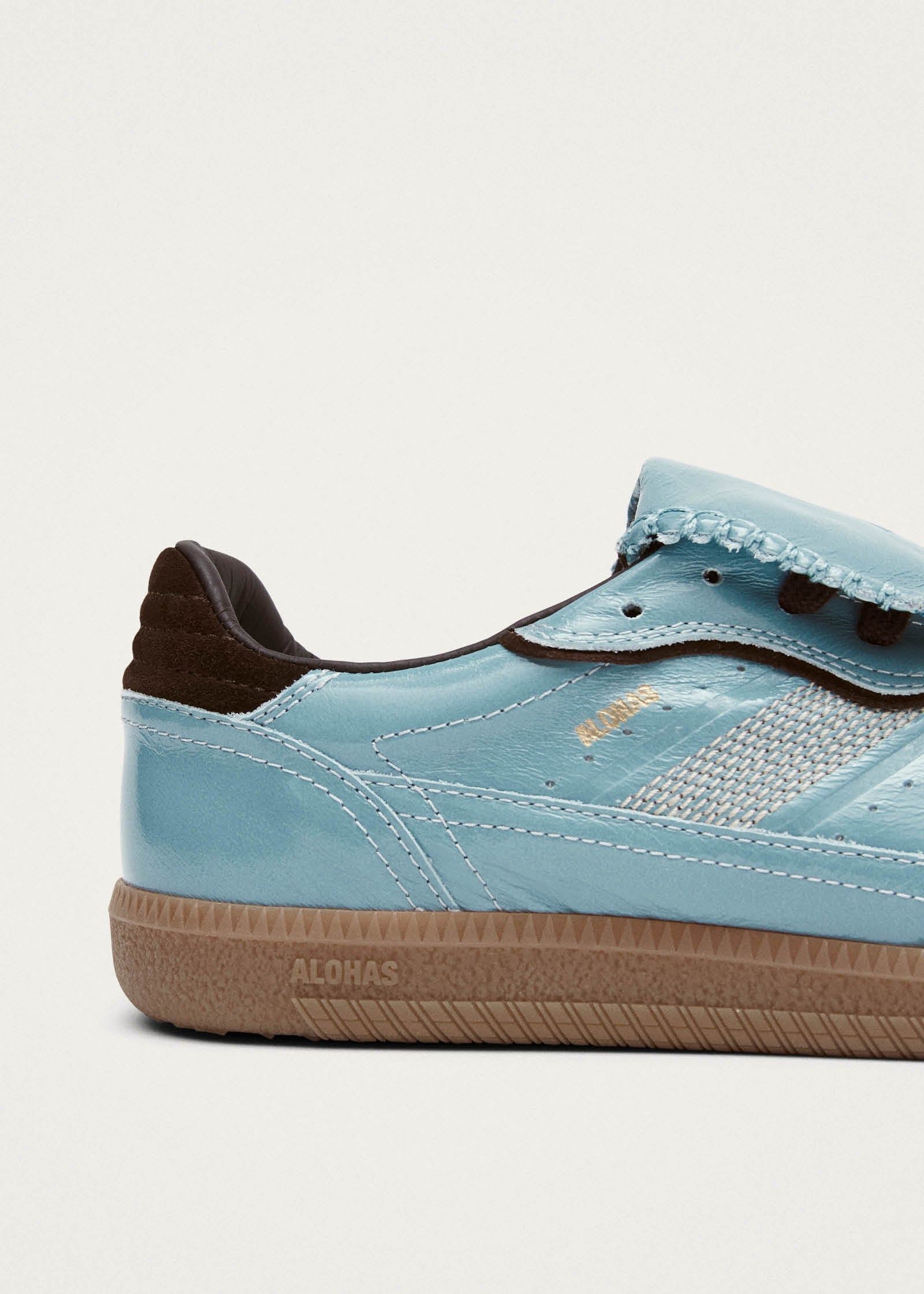 Tb.490 Club Grey Blue Patent Leather Sneakers