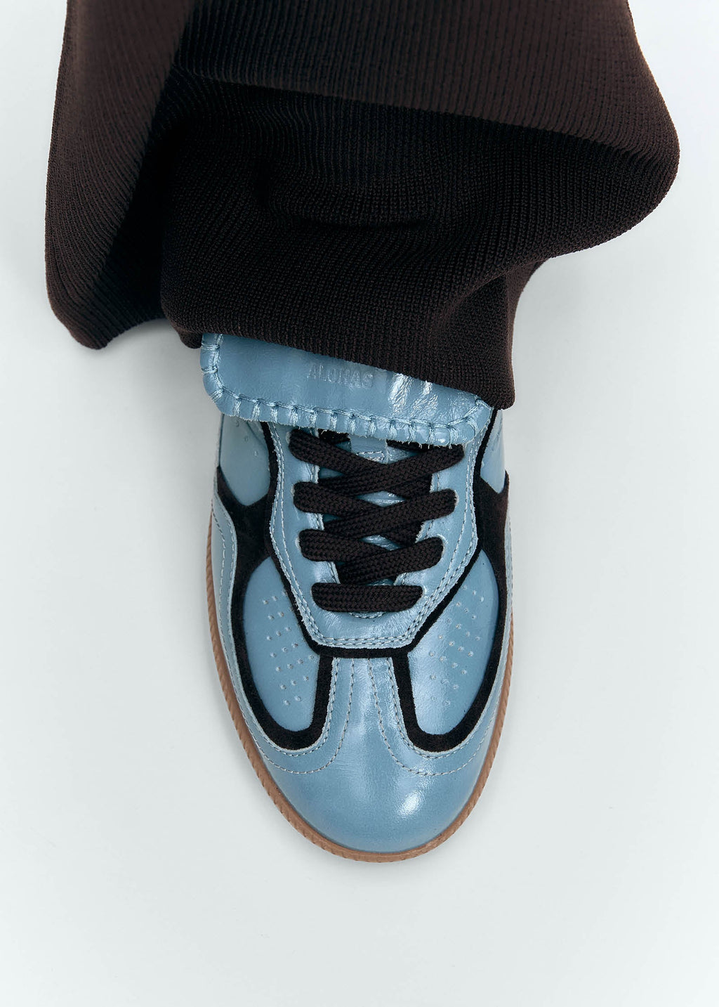 Tb.490 Club Grey Blue Patent Leather Sneakers